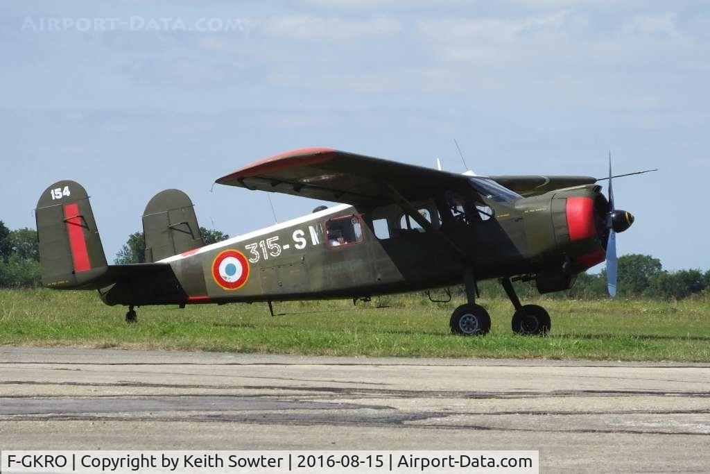 F-GKRO, Max Holste MH-1521M Broussard C/N 154, Vintage visitor