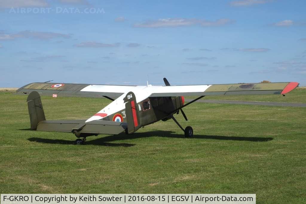 F-GKRO, Max Holste MH-1521M Broussard C/N 154, Vintage visitor