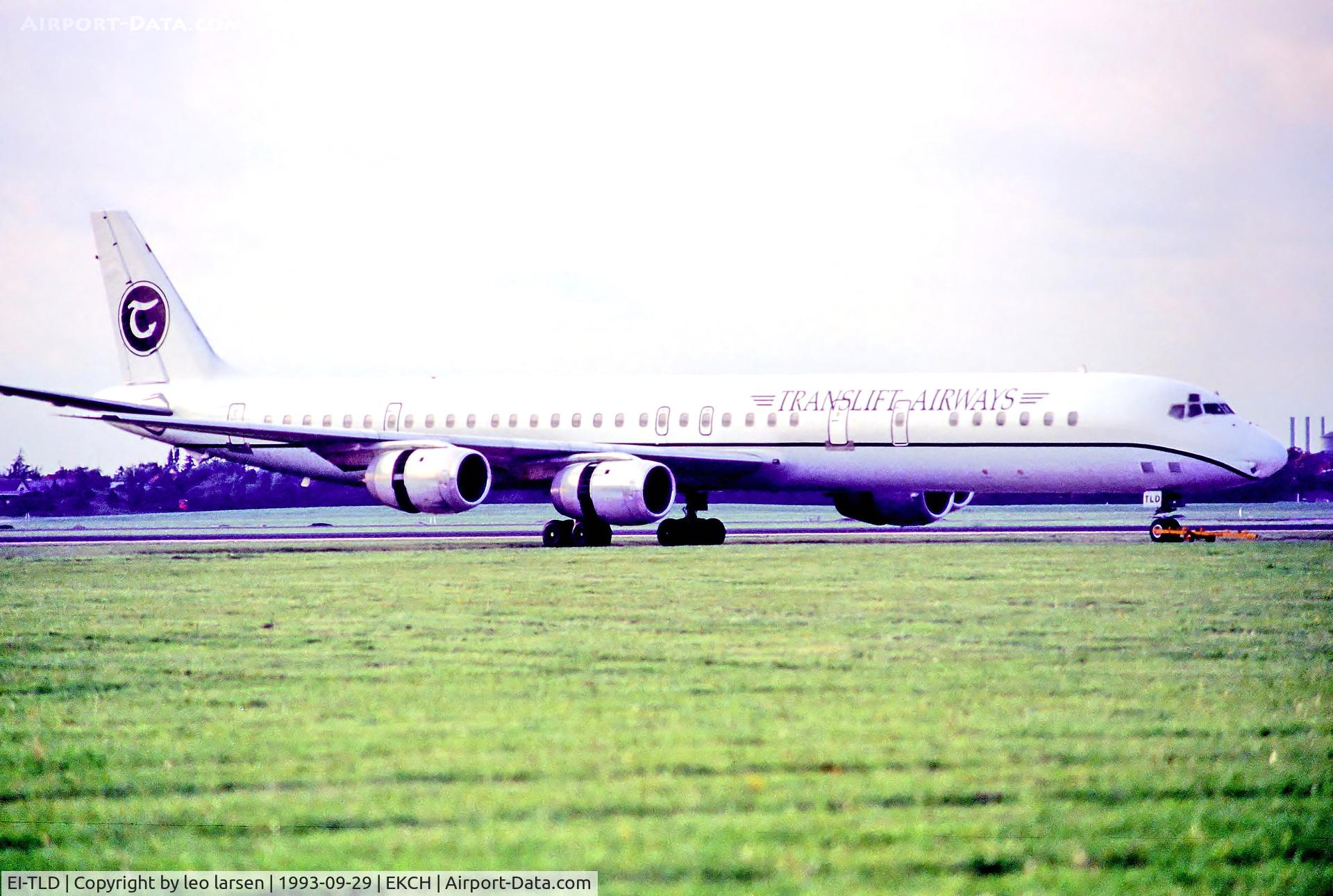 EI-TLD, 1966 McDonnell Douglas DC-8-71 C/N 45812, Copenhagen 29.9.93