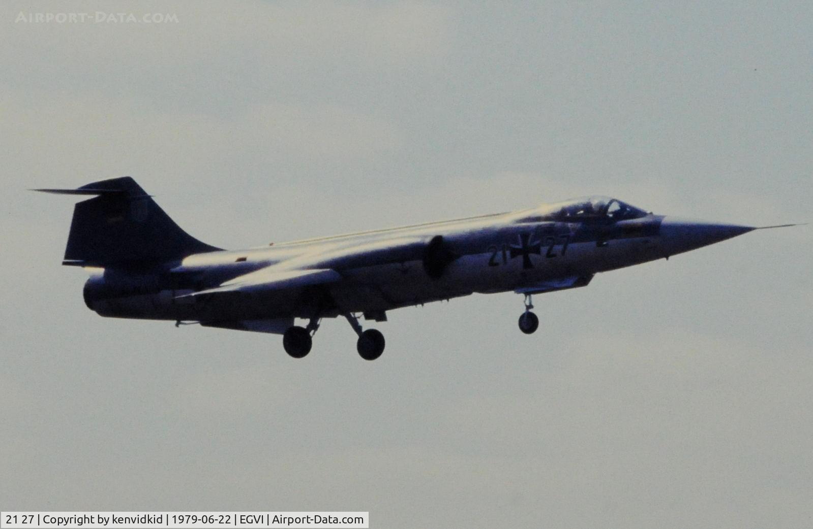 21 27, Lockheed RF-104G Starfighter C/N 683-6688, At the 1979 International Air Tattoo Greenham Common, copied from slide.