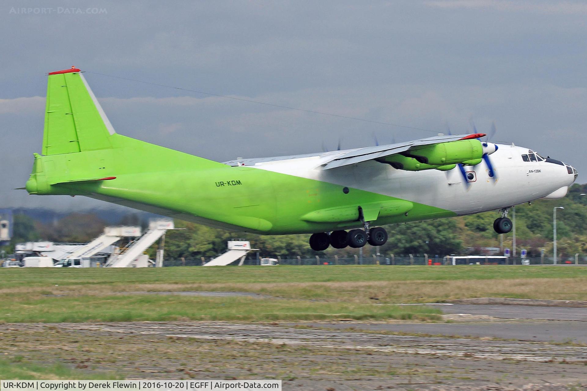UR-KDM, 1972 Antonov An-12BK C/N 02348107, An-12BK, Cavok Air, Kiev Zhulyany Ukraine based, previously 50 RED, EX-124, TN-AHU, call sign Cargo Line 7090, seen pulling out from runway 12 en-route to Sofia.