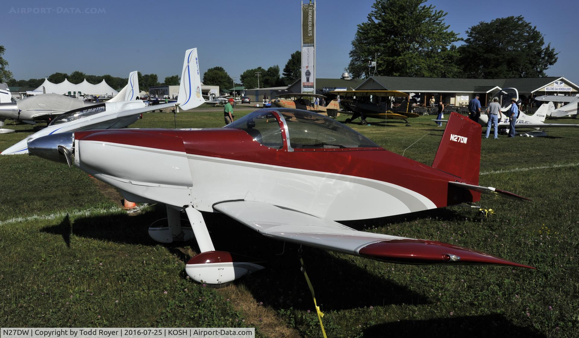 N27DW, 1975 Thorp T-18 Tiger C/N 94, Airventure 2016