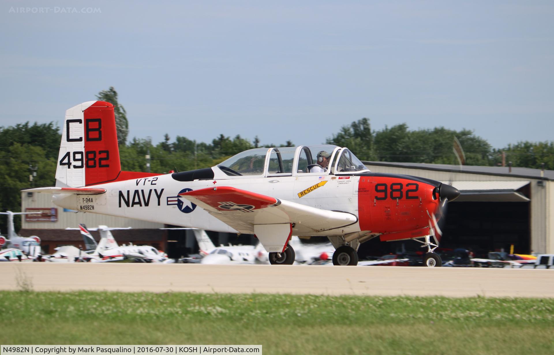 N4982N, Beech (CCF) T-34A (A45) Mentor C/N CCF34-64, Beech T-34A