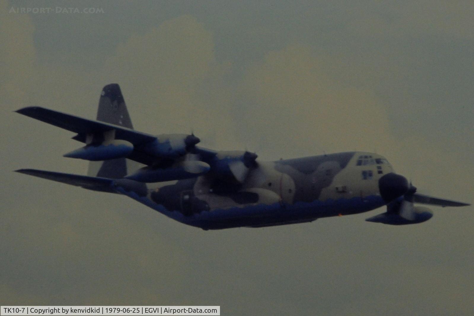 TK10-7, 1976 Lockheed KC-130F Hercules C/N 382-4652, At the 1979 International Air Tattoo Greenham Common, copied from slide.