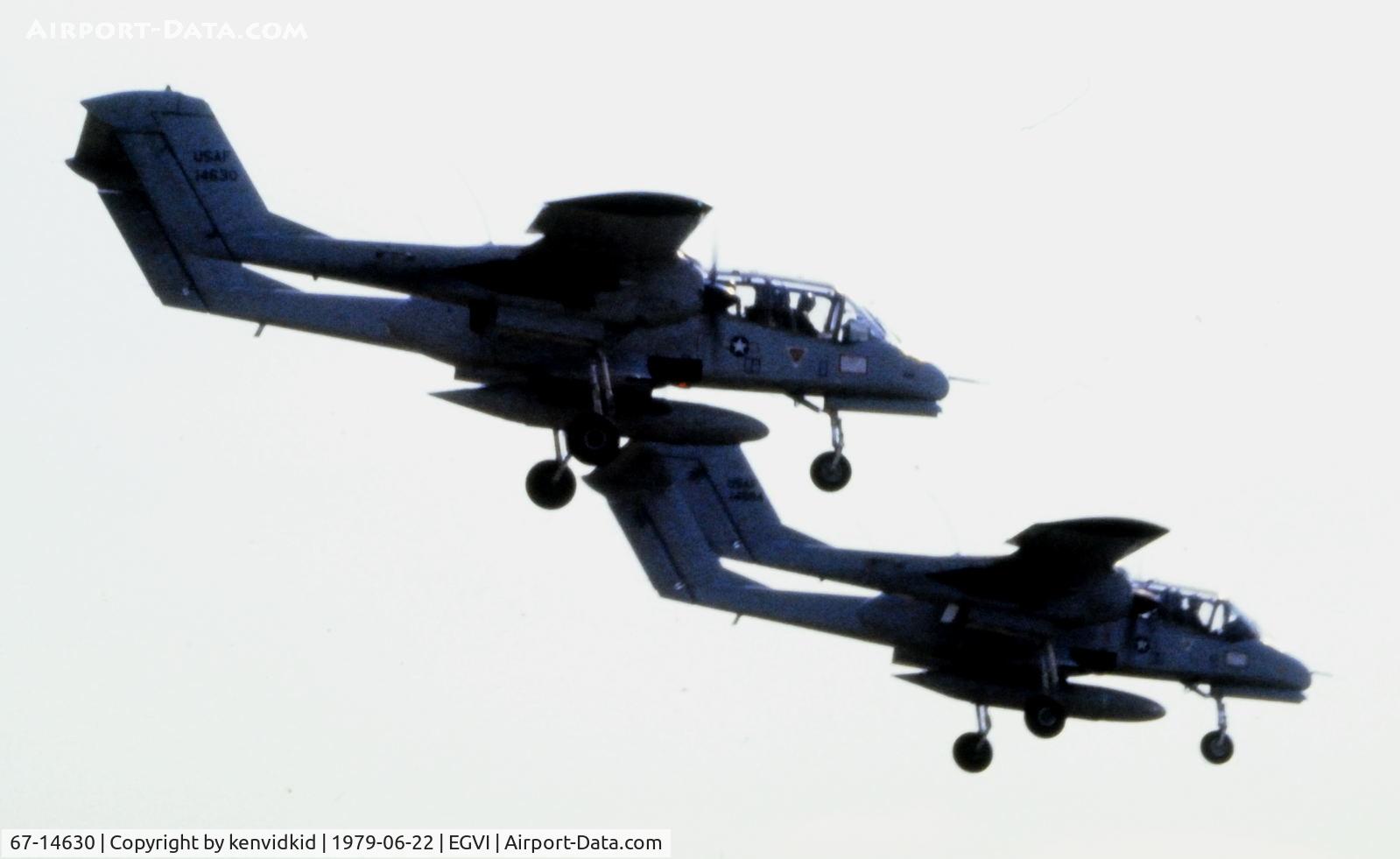 67-14630, 1967 North American OV-10A Bronco C/N 305-38, At the 1979 International Air Tattoo Greenham Common, copied from slide.