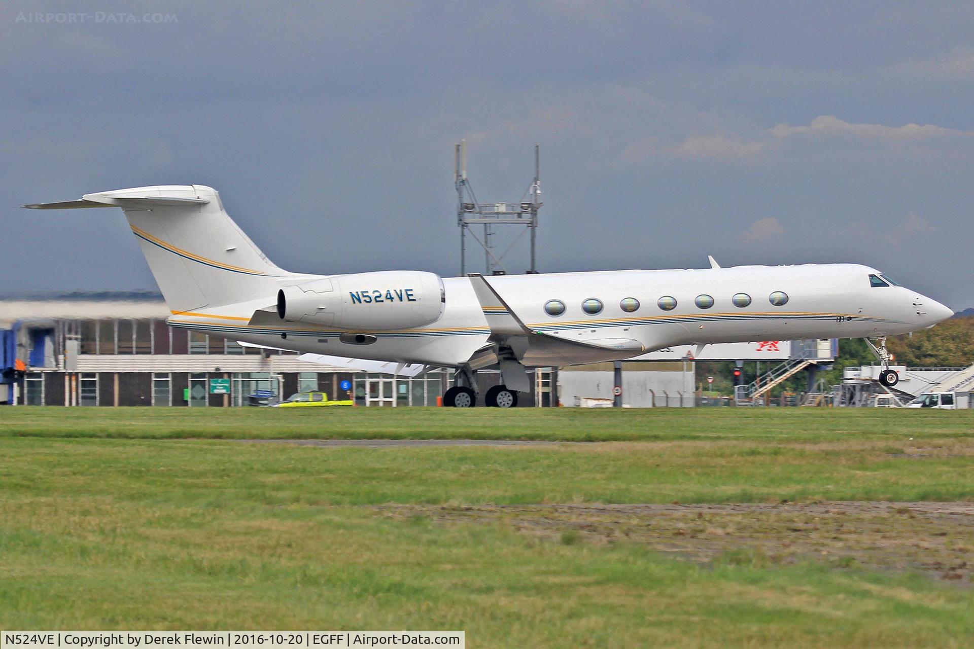N524VE, Gulfstream Aerospace G550 C/N 5424, G550, Valero Services Inc San Antonio Texas based, previously N324GA, seen departing runway 12 en-route to Salzburg.