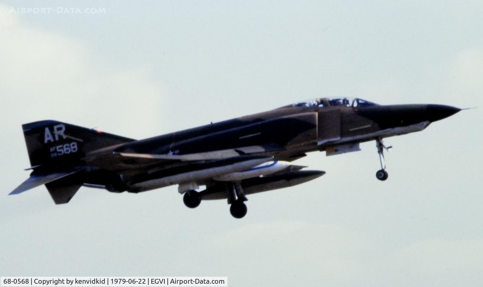 68-0568, 1968 McDonnell Douglas RF-4C Phantom II C/N 3474, At the 1979 International Air Tattoo Greenham Common, copied from slide