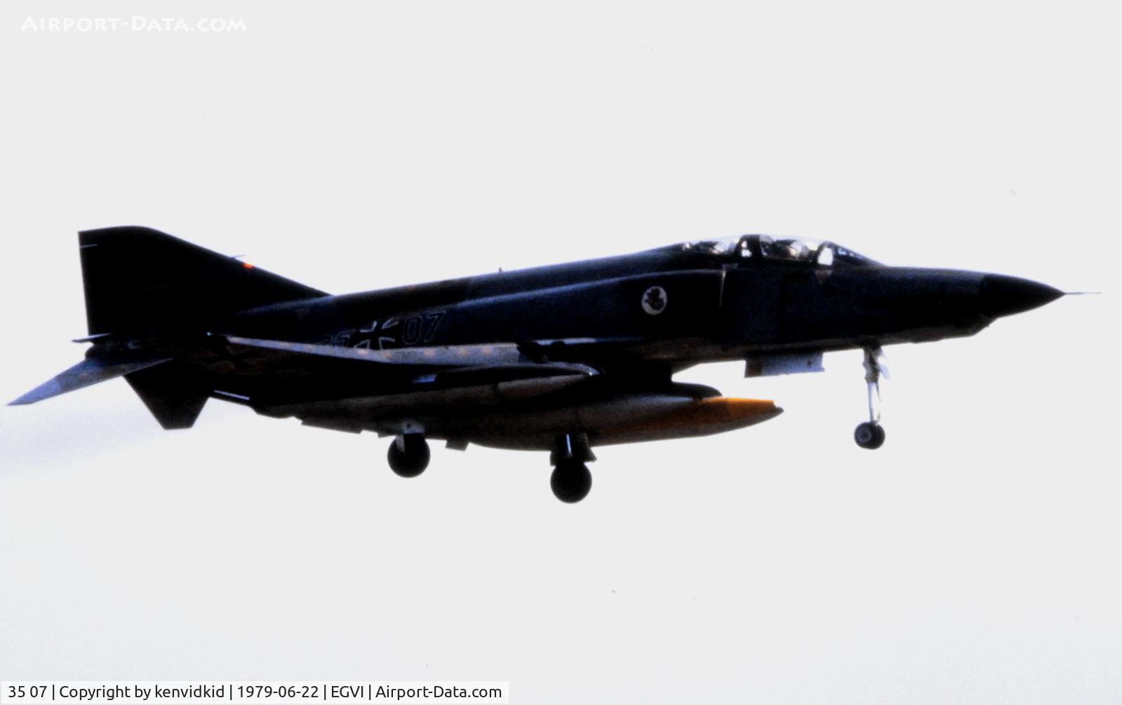 35 07, 1969 McDonnell Douglas RF-4E Phantom II C/N 3927, At the 1979 International Air Tattoo Greenham Common, copied from slide