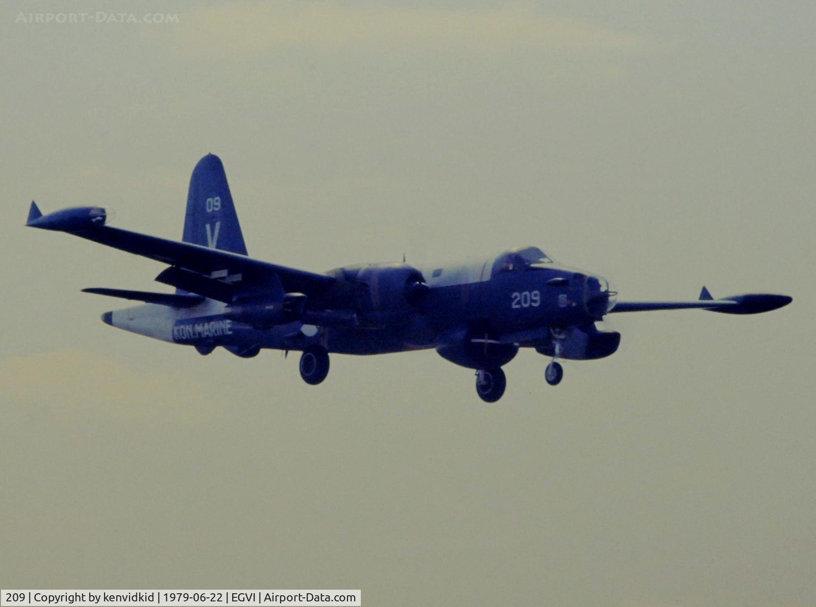 209, 1962 Lockheed SP-2H Neptune C/N 726-7265, At the 1979 International Air Tattoo Greenham Common, copied from slide