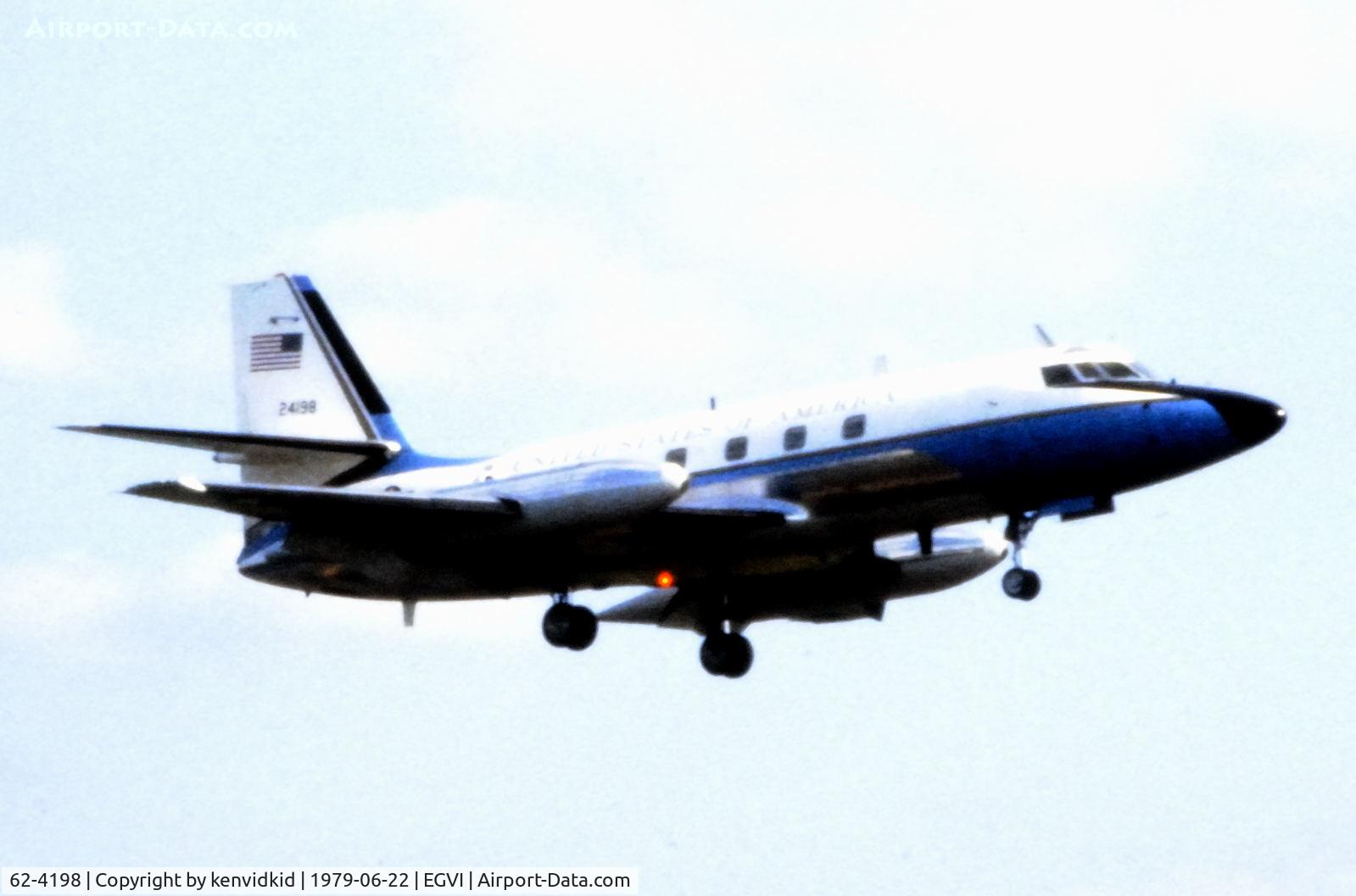 62-4198, 1962 Lockheed VC-140B Jetstar C/N 1329-5042, At the 1979 International Air Tattoo Greenham Common, copied from slide