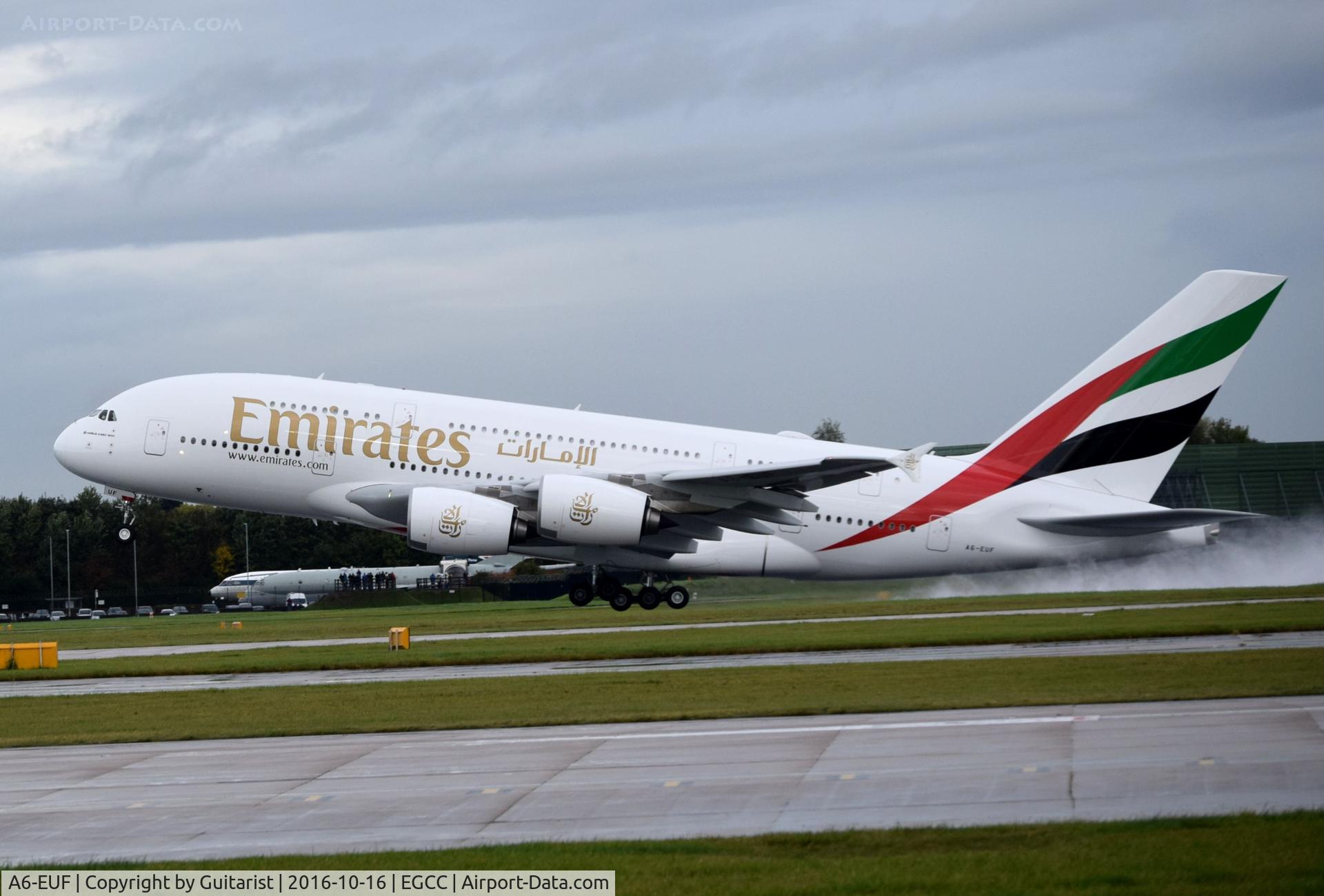A6-EUF, 2016 Airbus A380-861 C/N 218, At Manchester