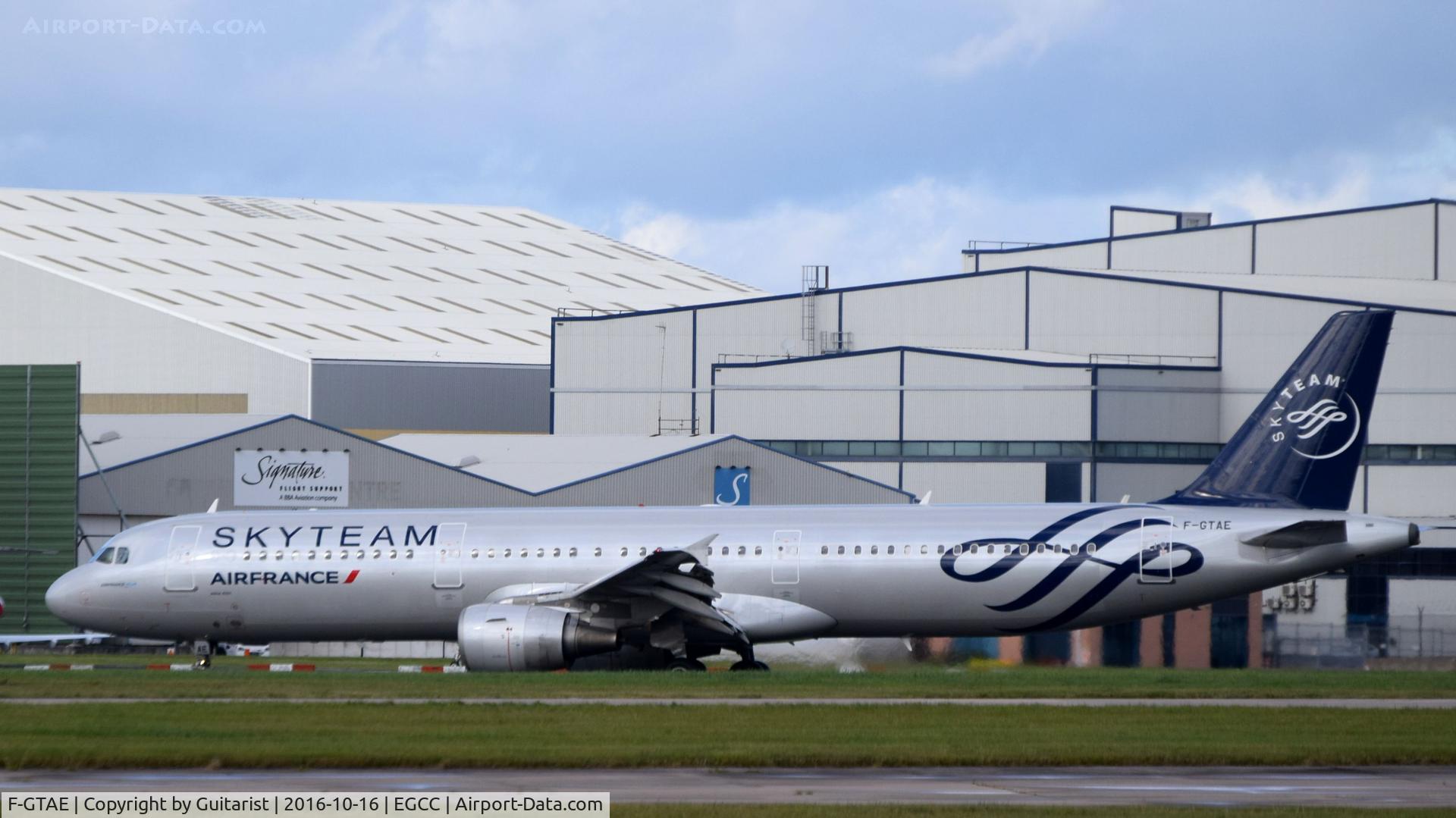 F-GTAE, 1998 Airbus A321-211 C/N 0796, At Manchester