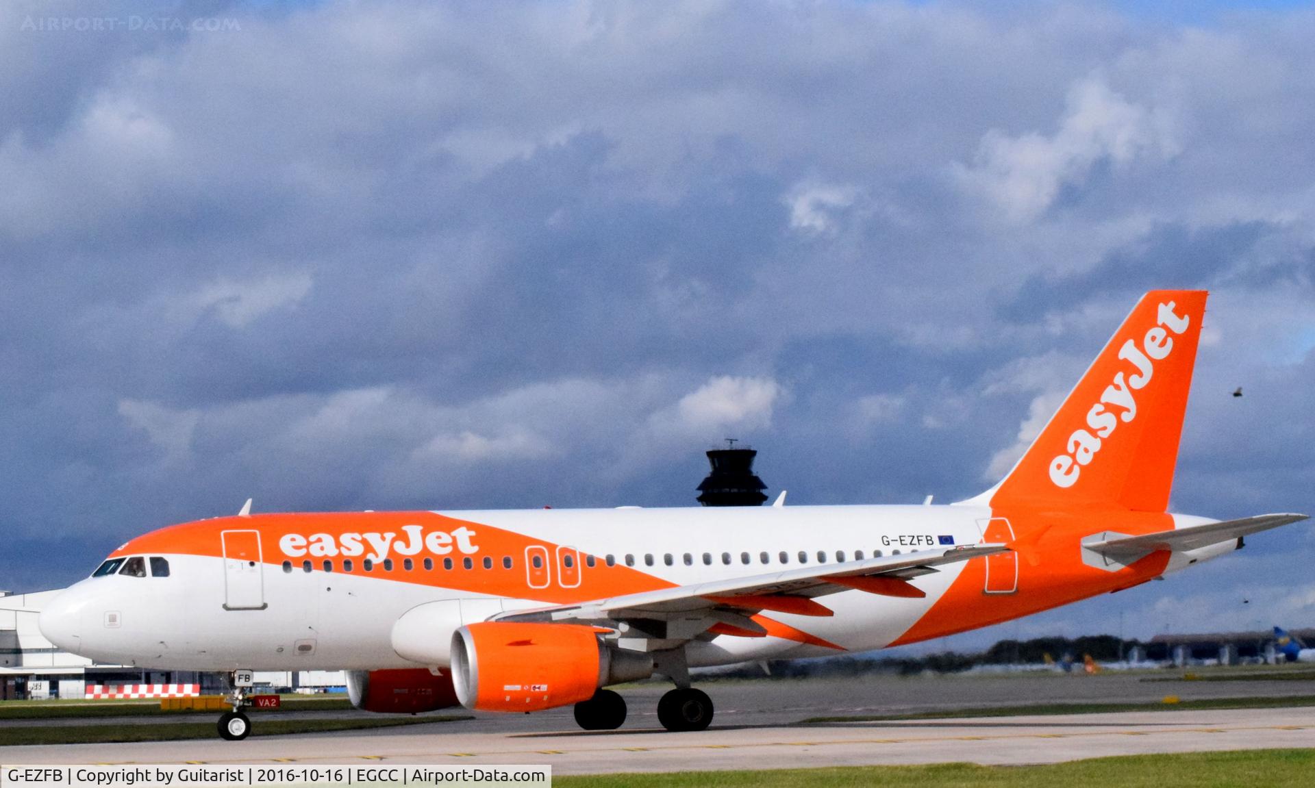 G-EZFB, 2009 Airbus A319-111 C/N 3799, At Manchester
