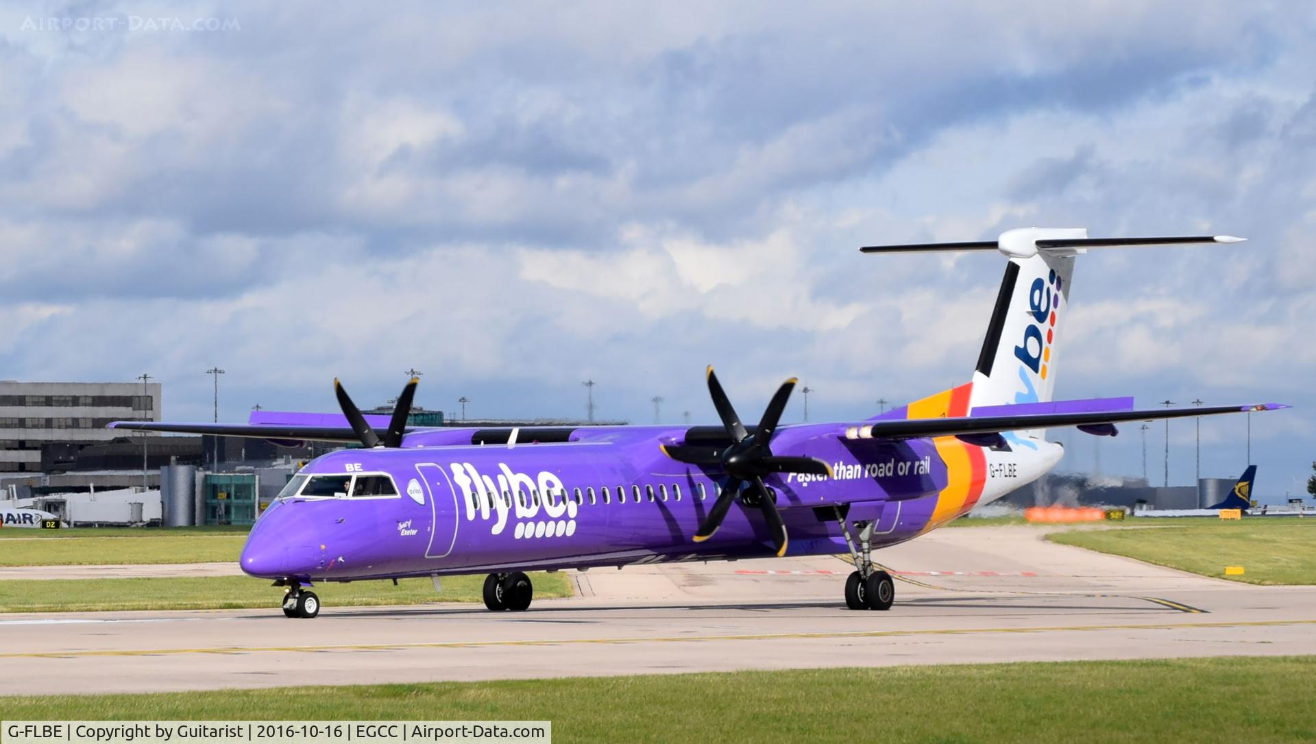 G-FLBE, 2009 De Havilland Canada DHC-8-402Q Dash 8 C/N 4261, At Manchester
