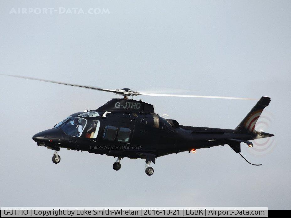 G-JTHO, 2016 AgustaWestland A-109SP Grand New C/N 22360, Coming into land at Sywell Aerodrome.