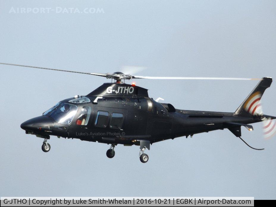 G-JTHO, 2016 AgustaWestland A-109SP Grand New C/N 22360, Coming into land at Sywell Aerodrome.