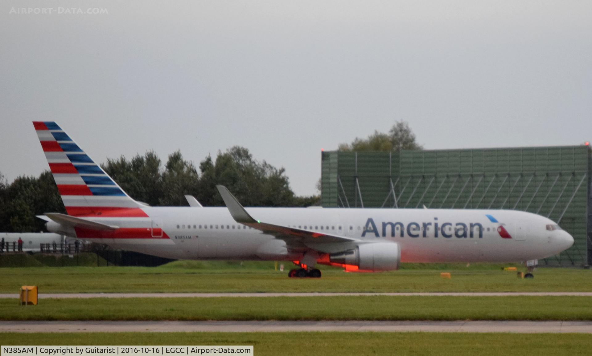 N385AM, 1994 Boeing 767-323 C/N 27059, At Manchester