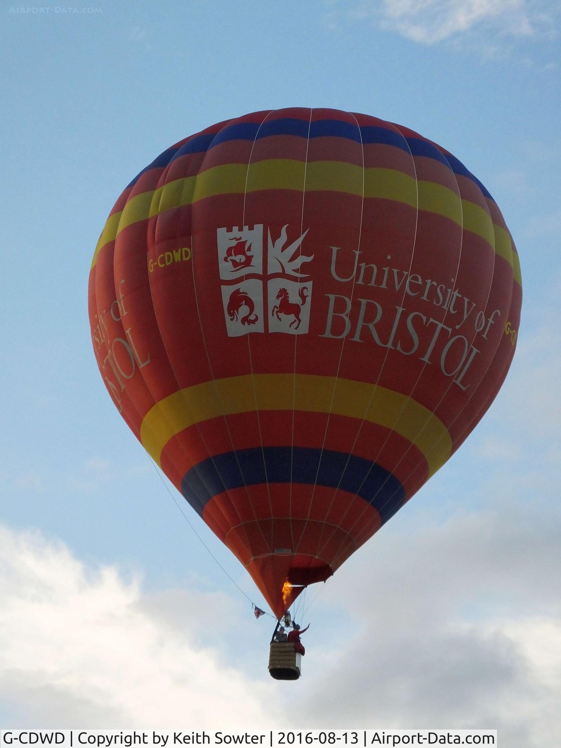 G-CDWD, 2006 Cameron Balloons Z-105 C/N 10827, Bristol Balloon Fiesta