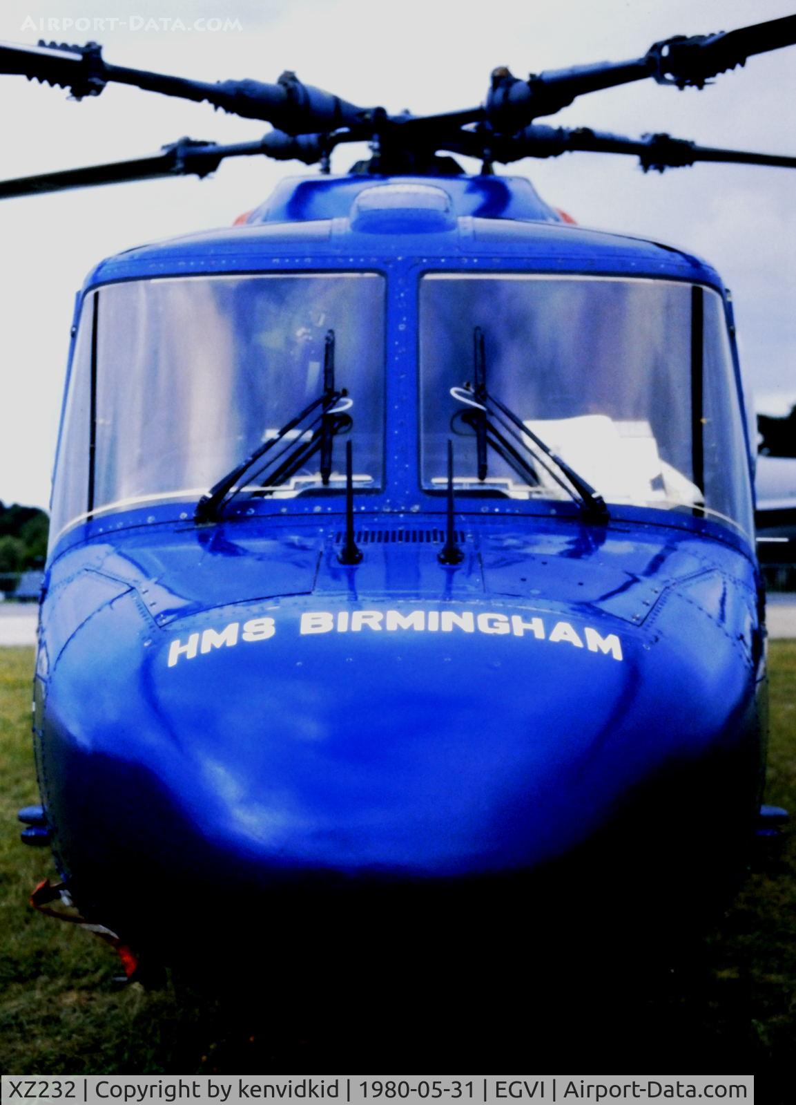 XZ232, 1977 Westland Lynx HAS.2 C/N 009, At the 1980 International Air Tattoo Greenham Common, copied from slide.