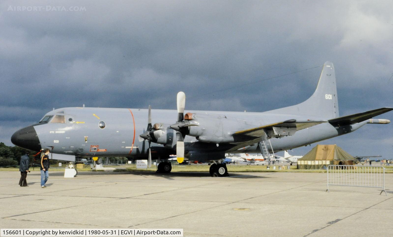 156601, Lockheed P-3B Orion C/N 185C-5303, At the 1980 International Air Tattoo Greenham Common, copied from slide.