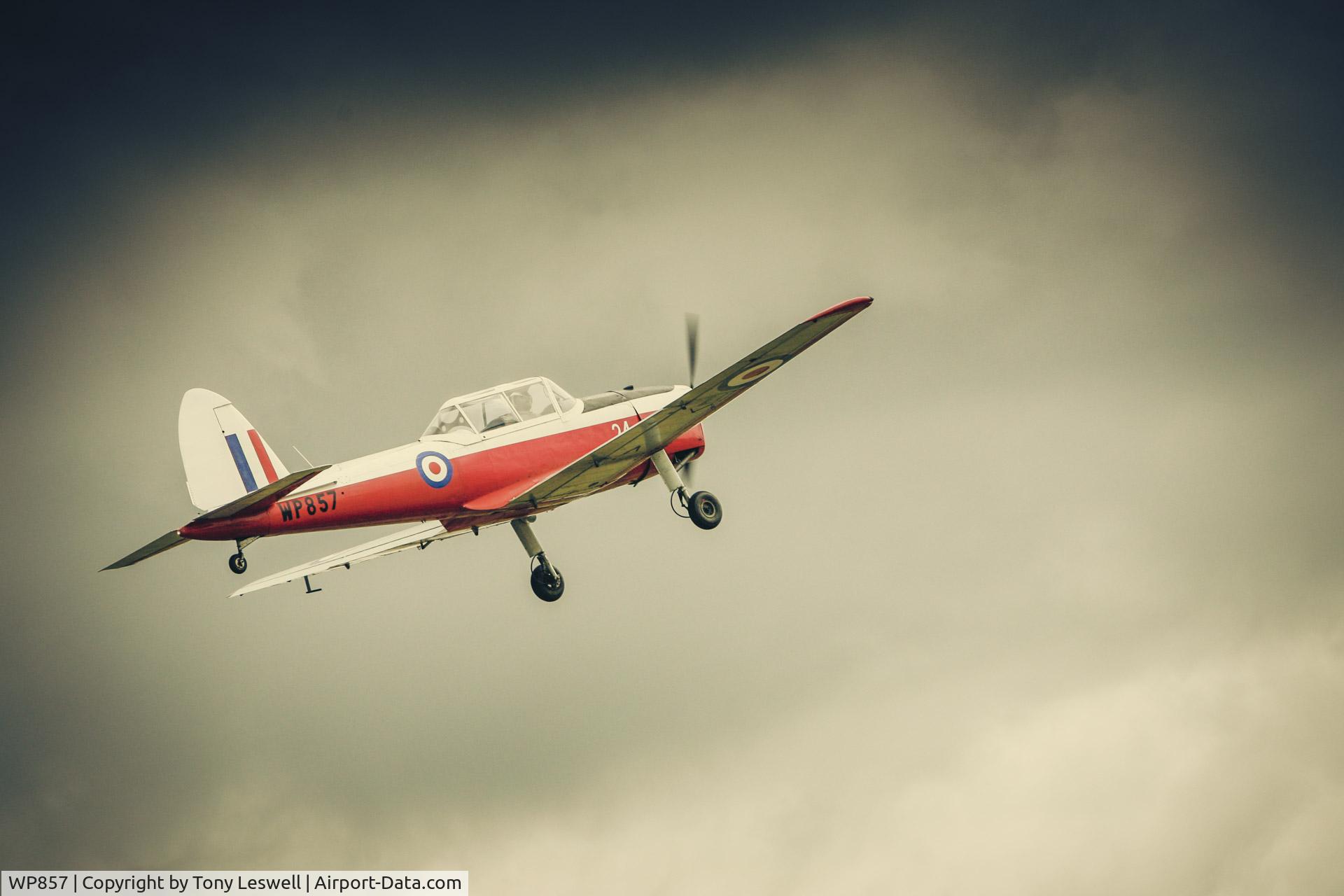 WP857, 1952 De Havilland DHC-1 Chipmunk T.10 C/N C1/0742, I saw this aircraft fly in the airshow at Newtownards airport, Northern Ireland, in 2007. As a cadet, I got to fly in a couple of these aircraft. Happy days.