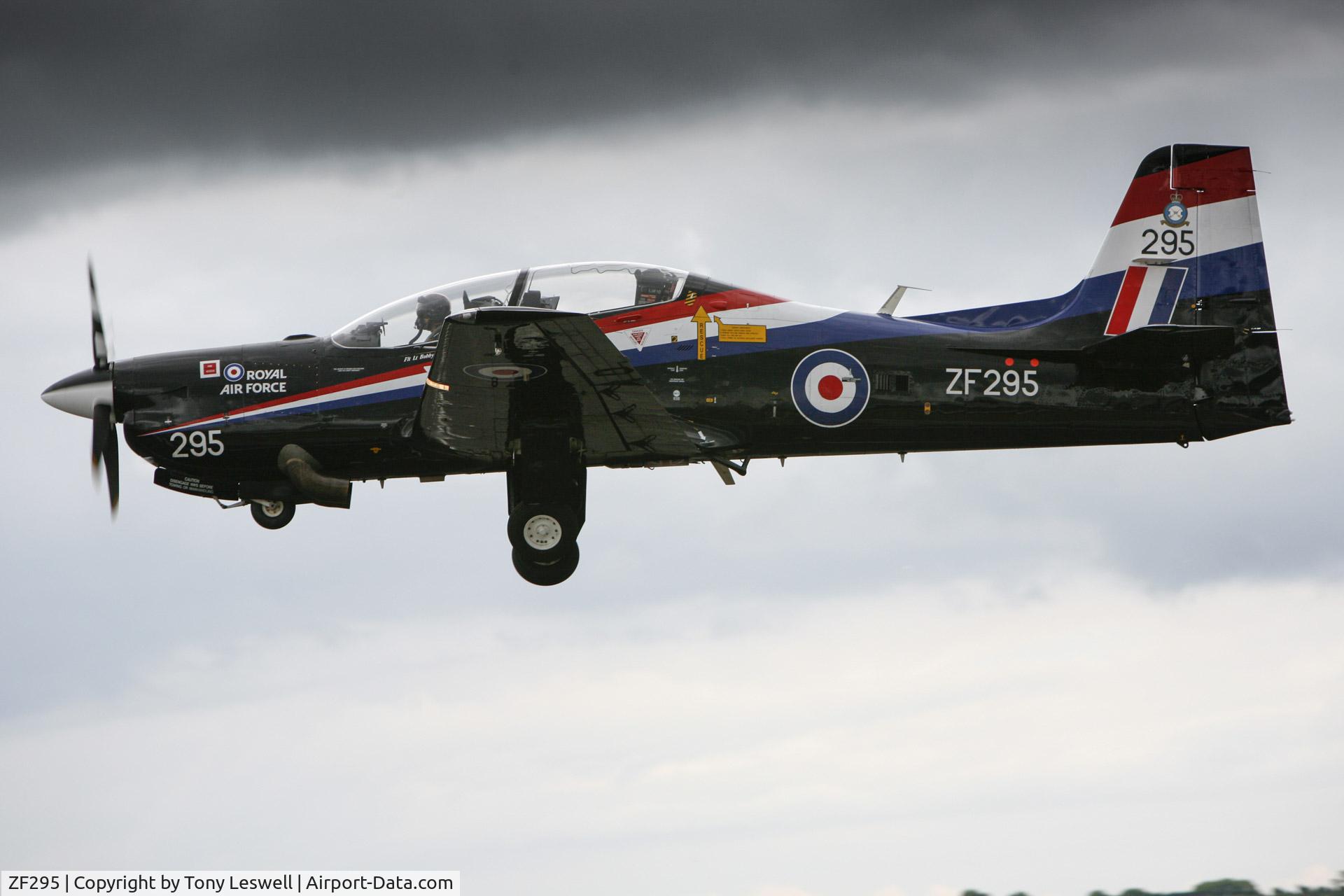 ZF295, 1991 Short S-312 Tucano T1 C/N S095/T66, I saw this flying at Newtownards airshow, Northern Ireland, back in 2007