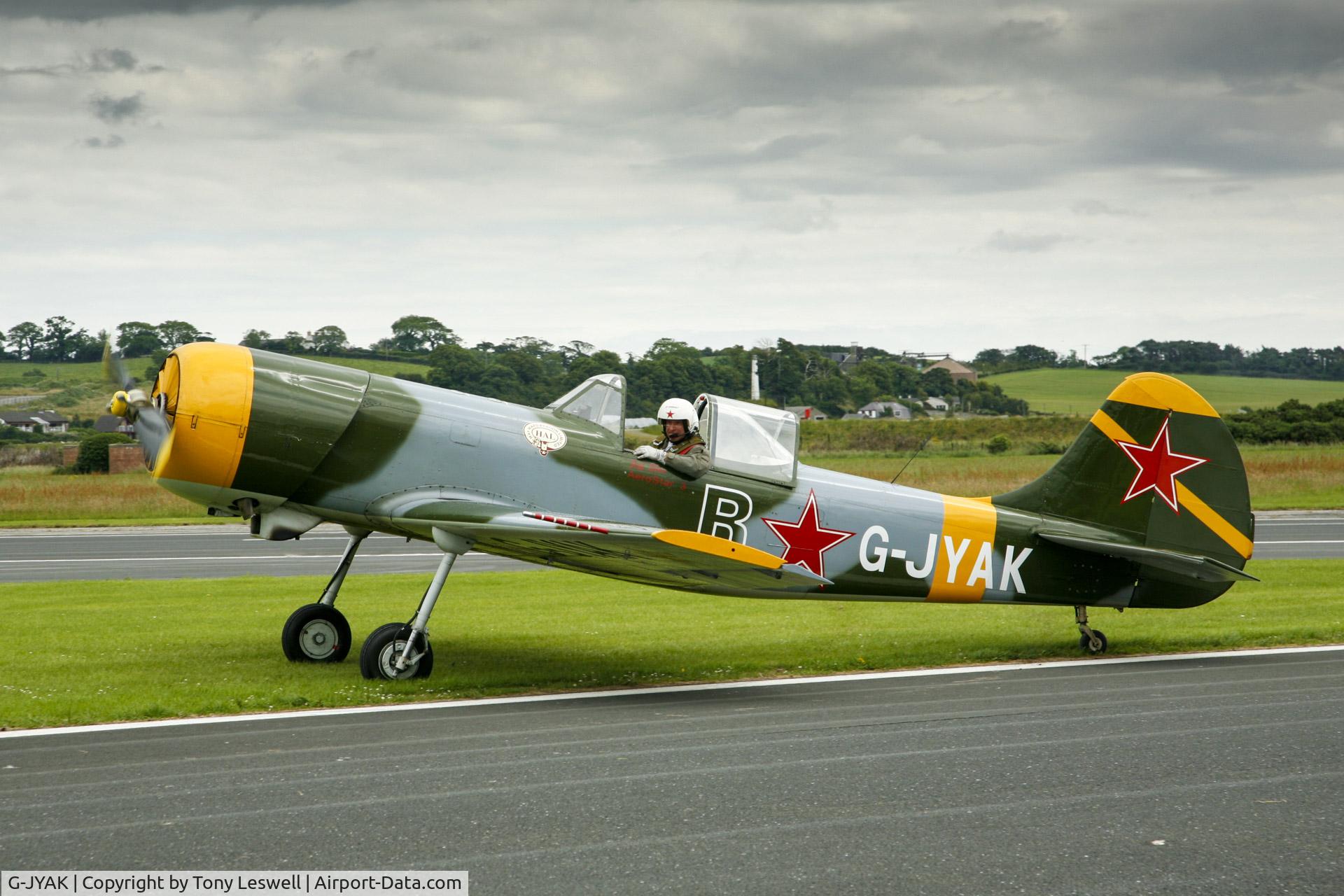 G-JYAK, 1985 Yakovlev Yak-50 C/N 853001, I saw this aircraft fly at the airshow at Newtownards airport, Northern Ireland in 2007