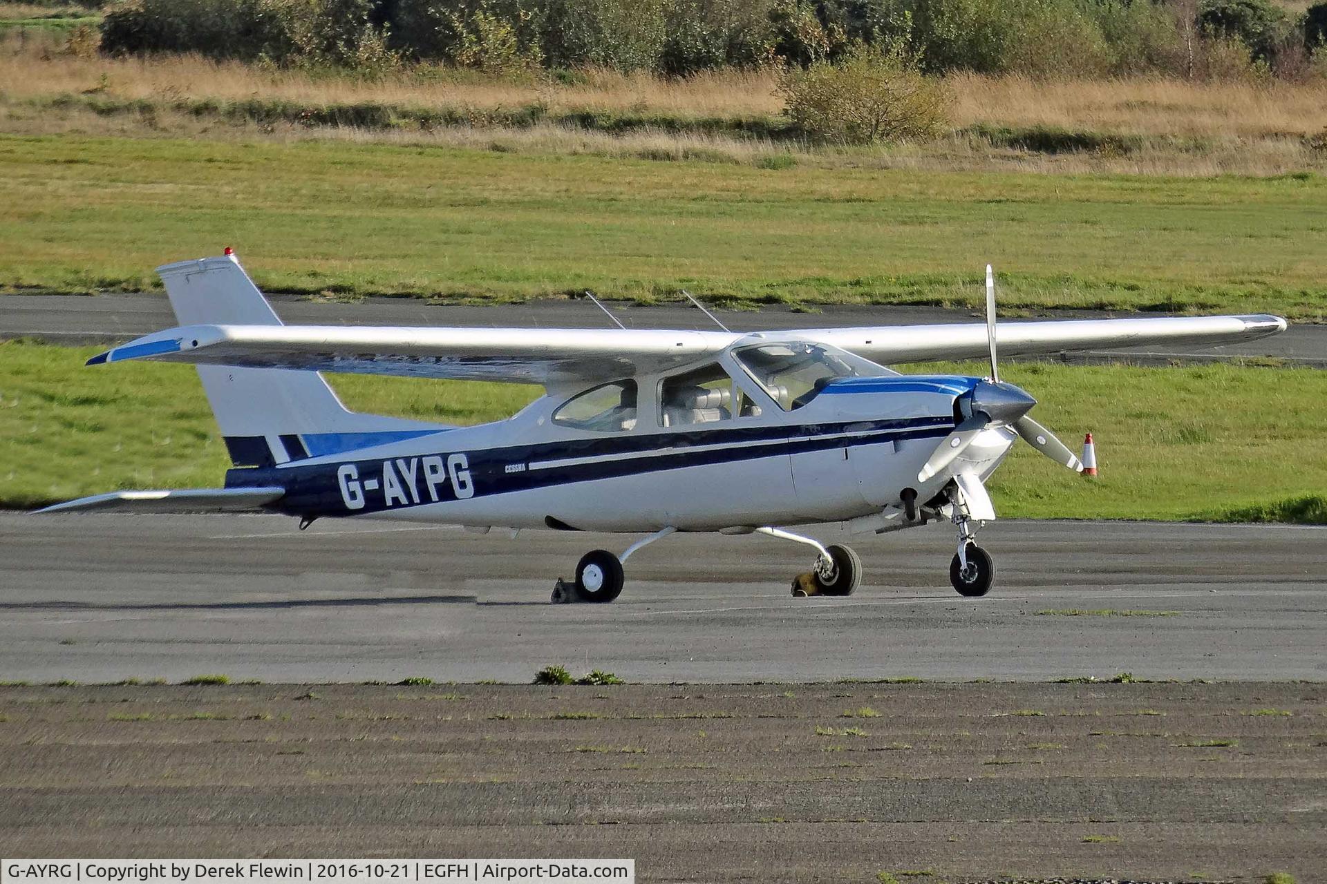 G-AYRG, 1971 Reims F172K Skyhawk C/N 0761, Skyhawk, Netherthorpe Yorkshire based, seen parked up.