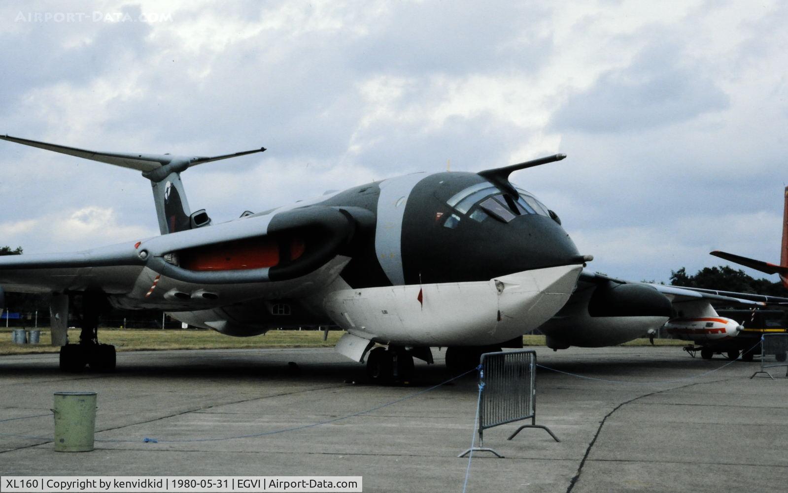 XL160, 1961 Handley Page Victor K.2 C/N HP80/63, At the 1980 International Air Tattoo Greenham Common, copied from slide.