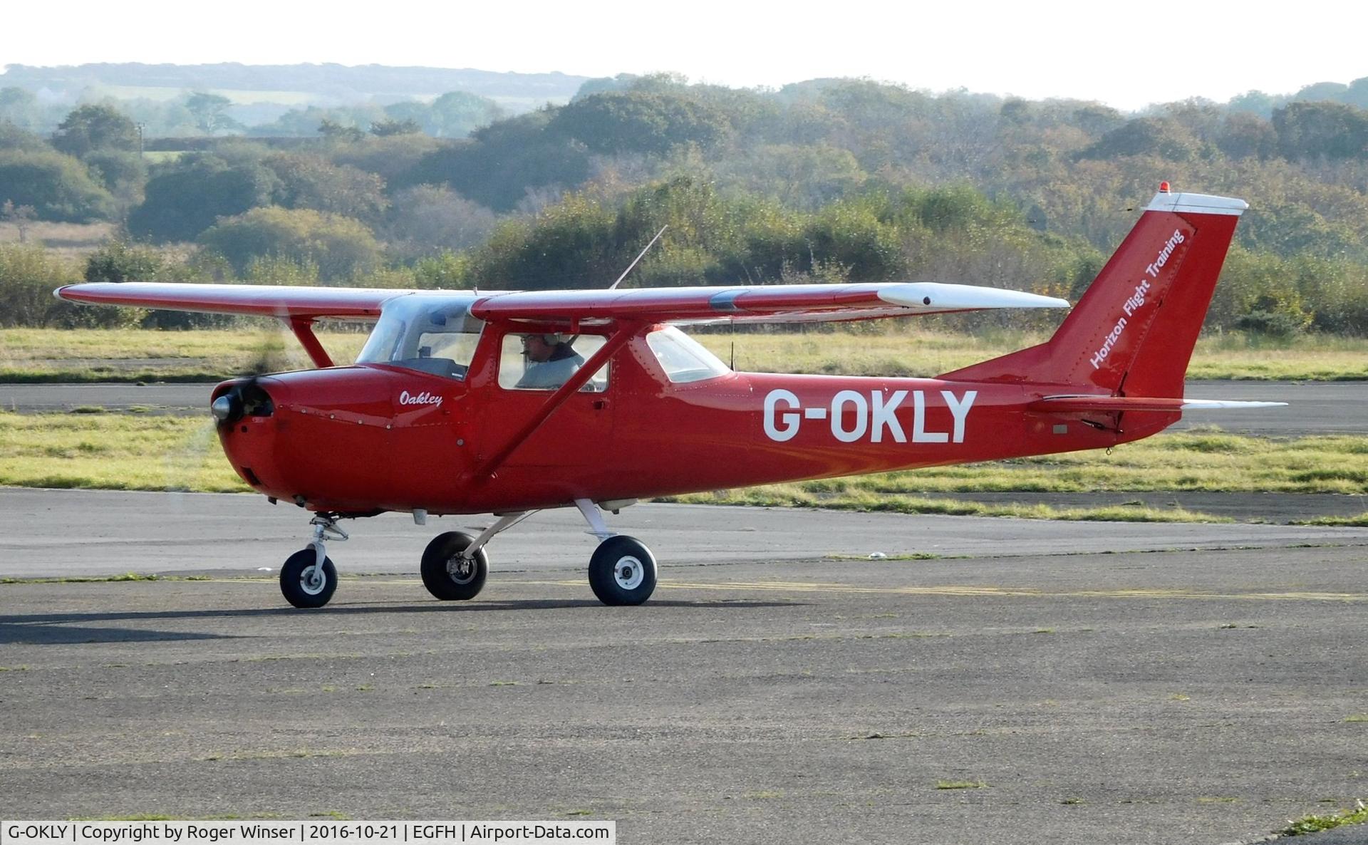 G-OKLY, 1970 Reims F150K C/N 0577, Visiting Reims/Cessna F150K operated by Horizon Flight Training. Previously registered G-ECBH when based at Swansea Airport.