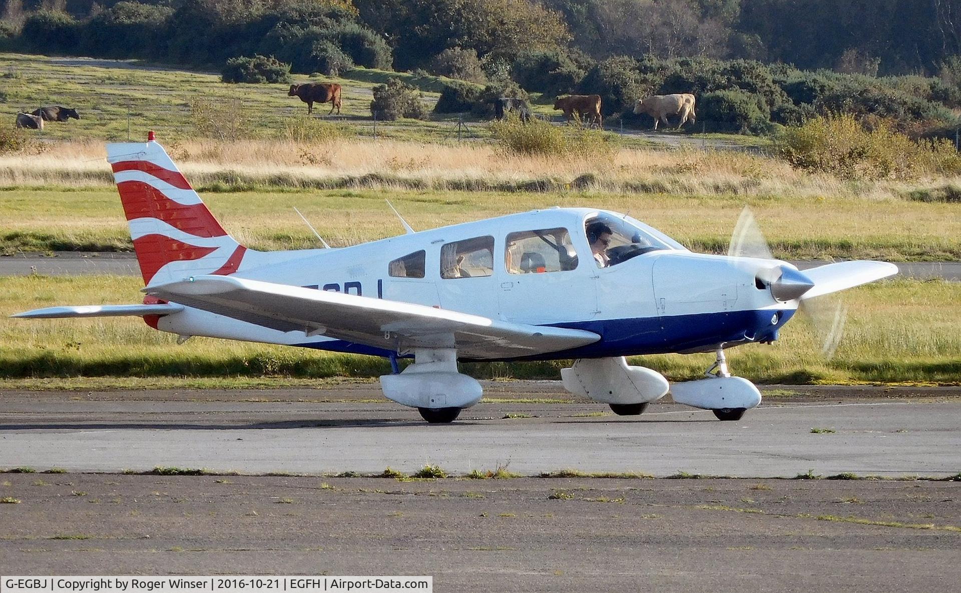 G-EGBJ, 1980 Piper PA-28-161 Cherokee Warrior II C/N 28-8116061, Visiting Warrior II.
