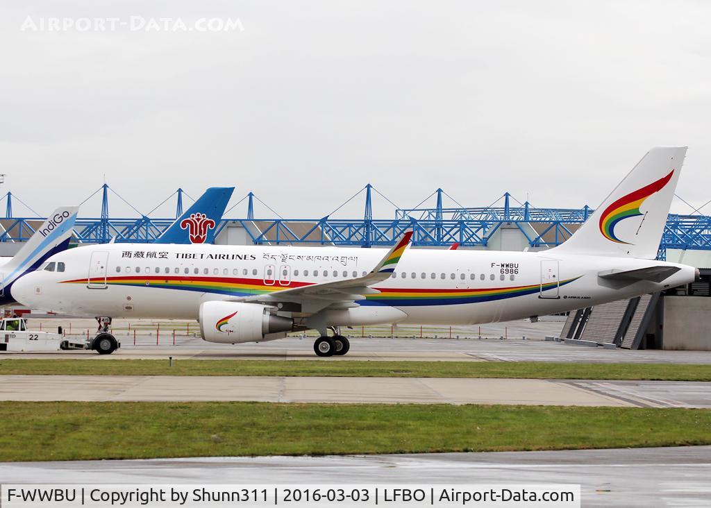 F-WWBU, 2016 Airbus A320-214 C/N 6986, C/n 6986 - To be B-8419