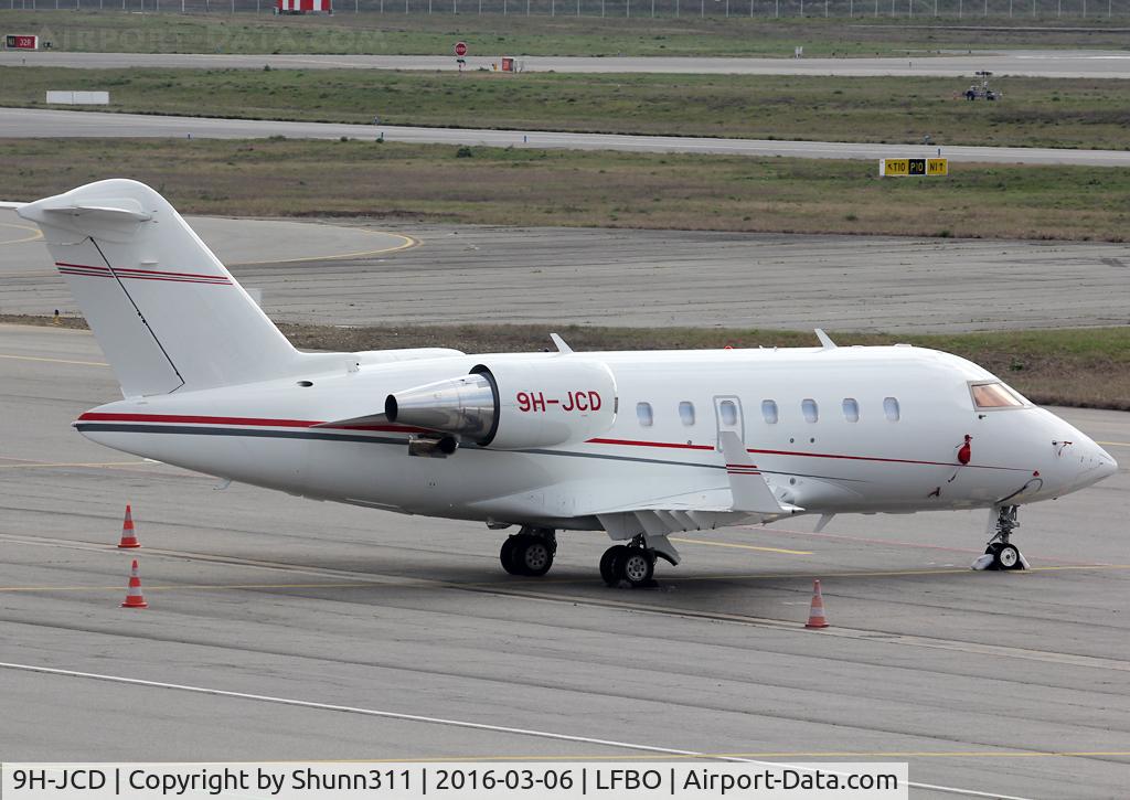 9H-JCD, 2013 Bombardier Challenger 605 (CL-600-2B16) C/N 5958, Parked at the General Aviation area...