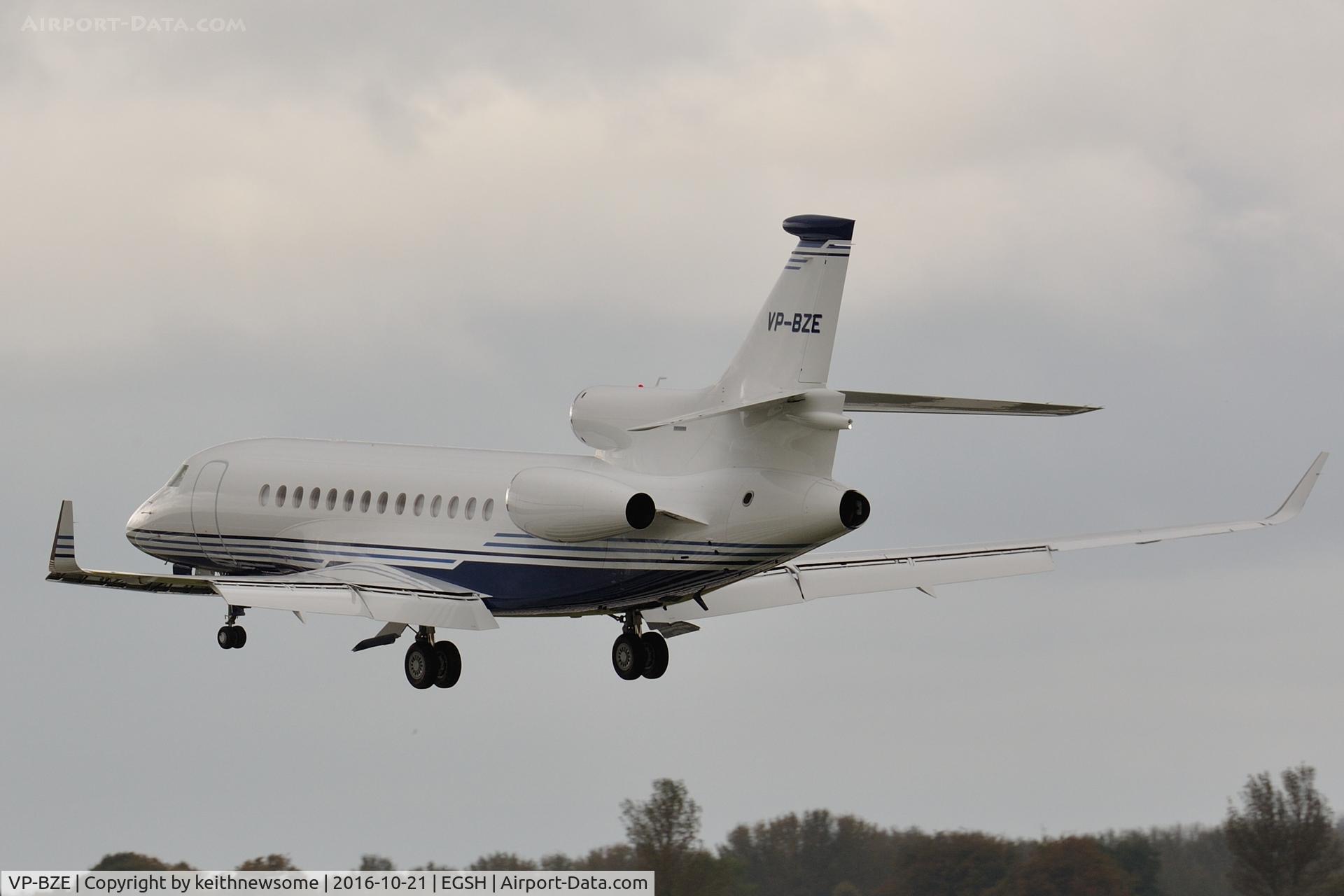VP-BZE, 2007 Dassault Falcon 7X C/N 14, Nice Visitor.
