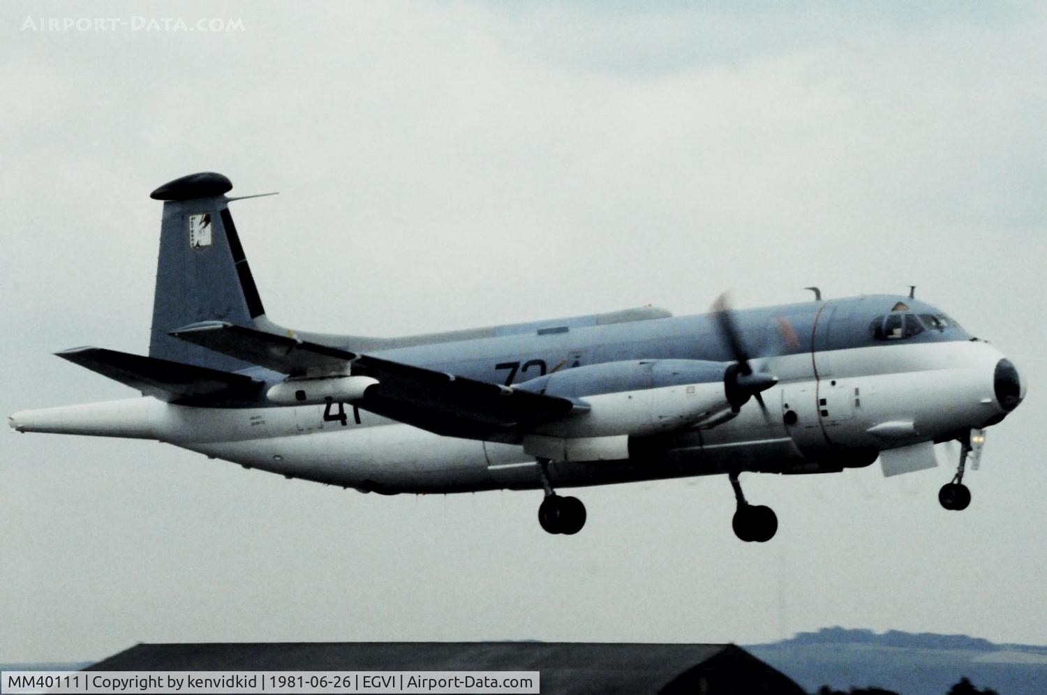 MM40111, Breguet 1150 Atlantic C/N 73, At the 1981 International Air Tattoo, scanned from slide.