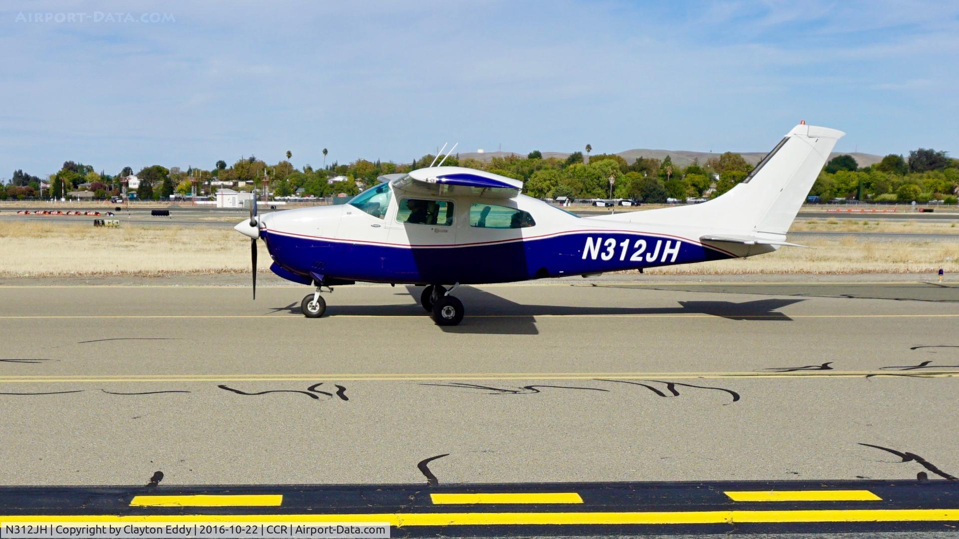 N312JH, 1979 Cessna T210N Turbo Centurion C/N 21063648, N312JH taxiing for takeoff at Concord Airport in California. 2016.