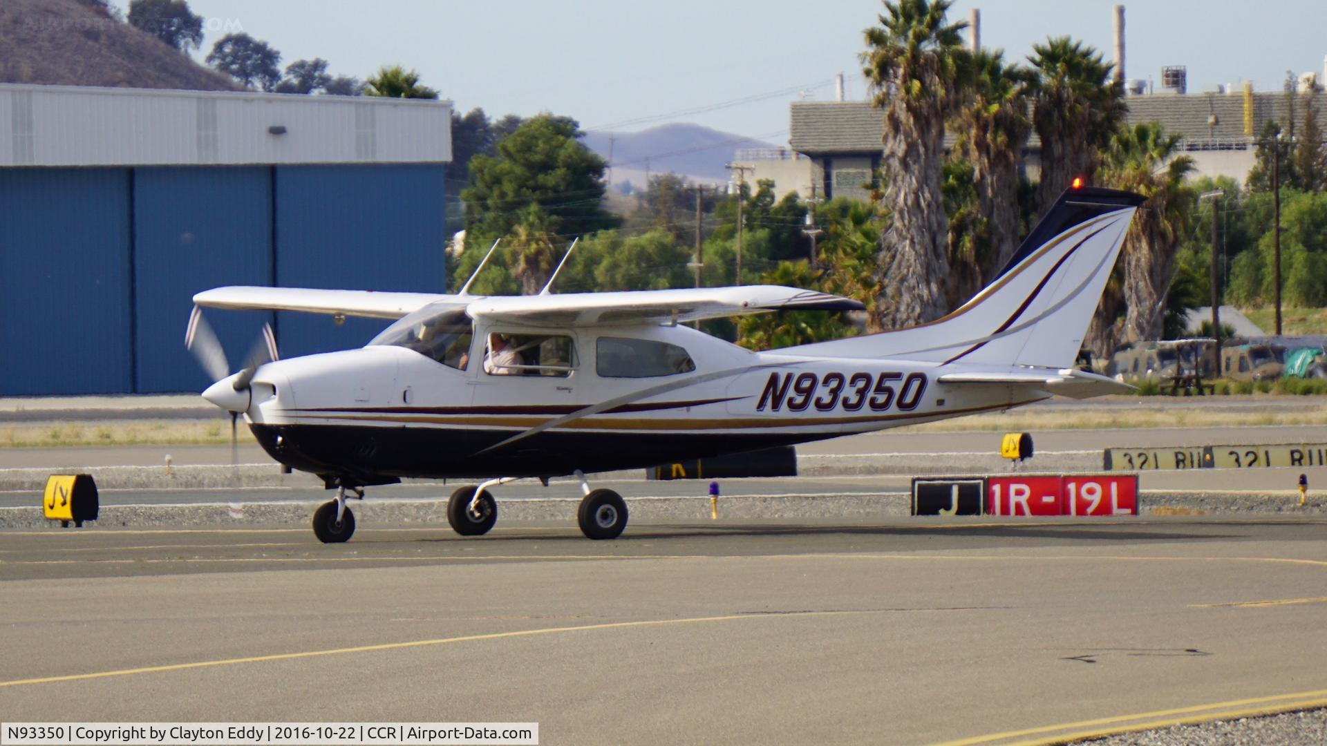 N93350, 1974 Cessna T210L Turbo Centurion C/N 21060372, Concord Airport in California. 2016.