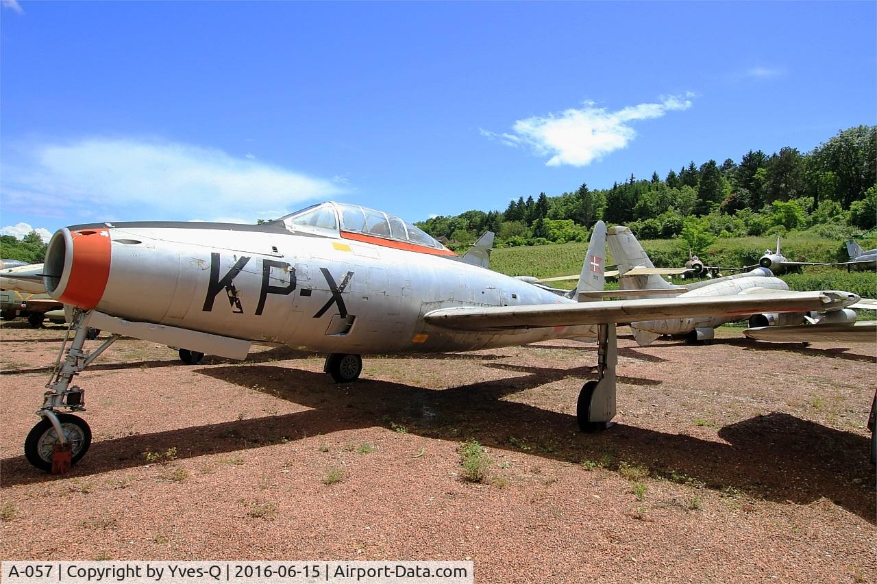 A-057, Republic F-84G Thunderjet C/N 3150-1976B, Republic F-84G Thunderjet, Preserved at Savigny-Les Beaune Museum