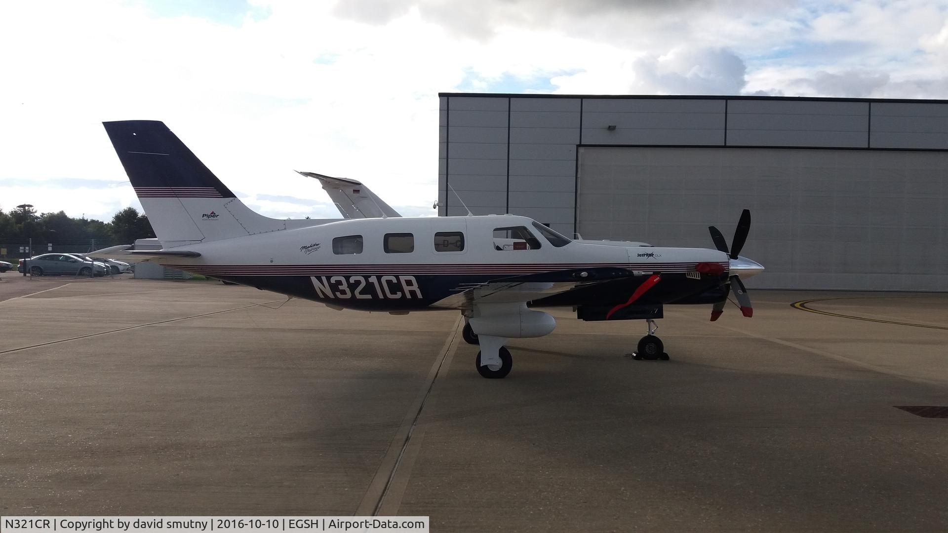N321CR, 1997 Piper PA-46-350P Malibu Mirage C/N 4636124, JetProp N321CR in Norwich Aiport,England.