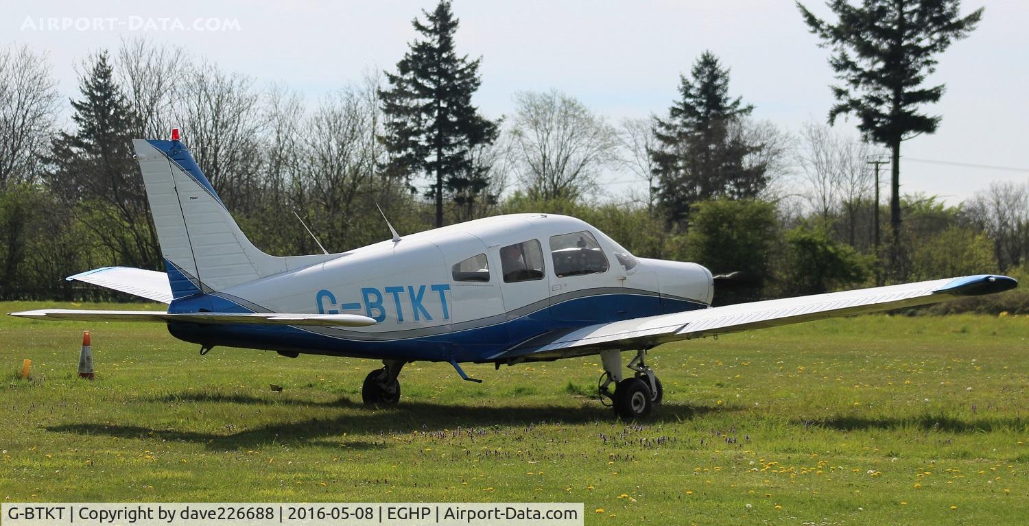 G-BTKT, 1982 Piper PA-28-161 Cherokee Warrior II C/N 28-8216218, G BTKT - PA 28 161 at the Popham Vans Flyin - EGHP