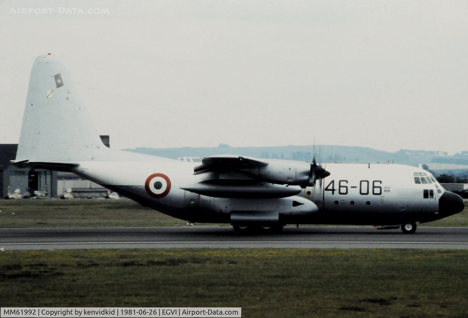 MM61992, 1971 Lockheed C-130H Hercules C/N 382-4449, At the 1981 International Air Tattoo, scanned from slide.