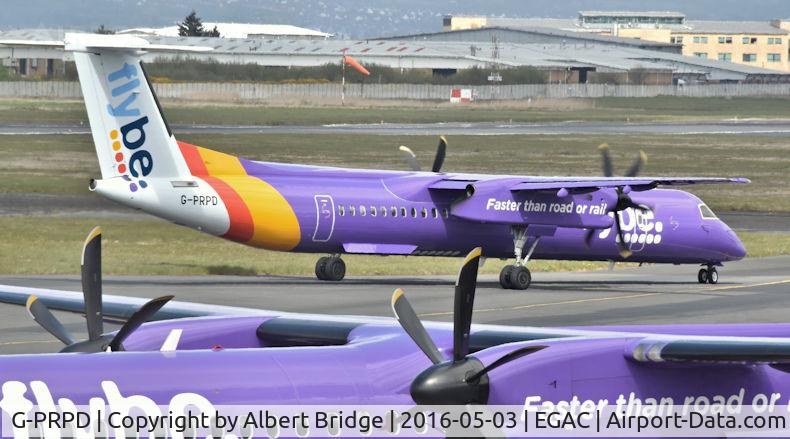 G-PRPD, 2010 Bombardier DHC-8-402 Dash 8 C/N 4332, flybe G-PRPD - G-JECF at the bottom.