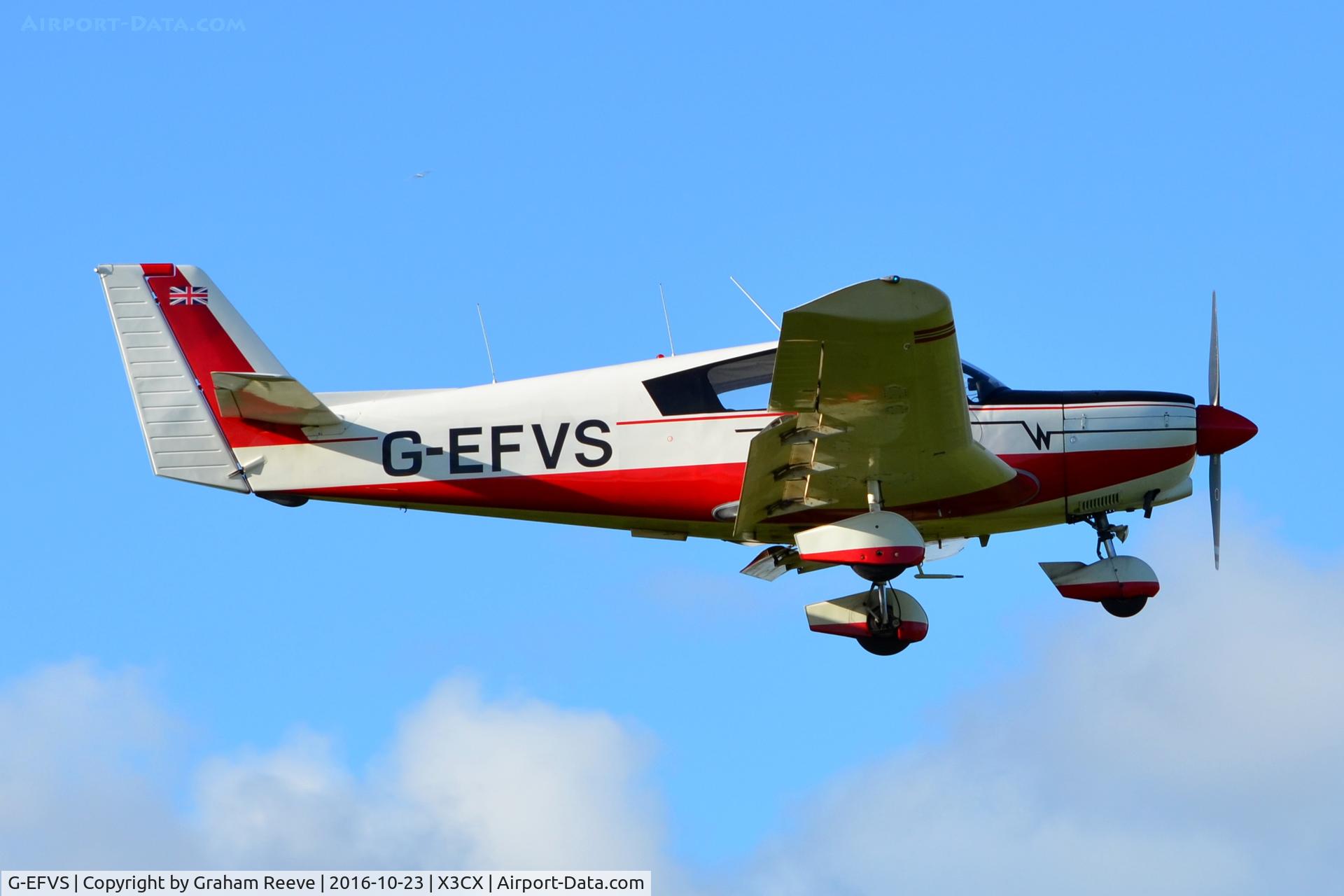 G-EFVS, 1971 Wassmer WA-52 Europa C/N 22, Landing at Northrepps.
