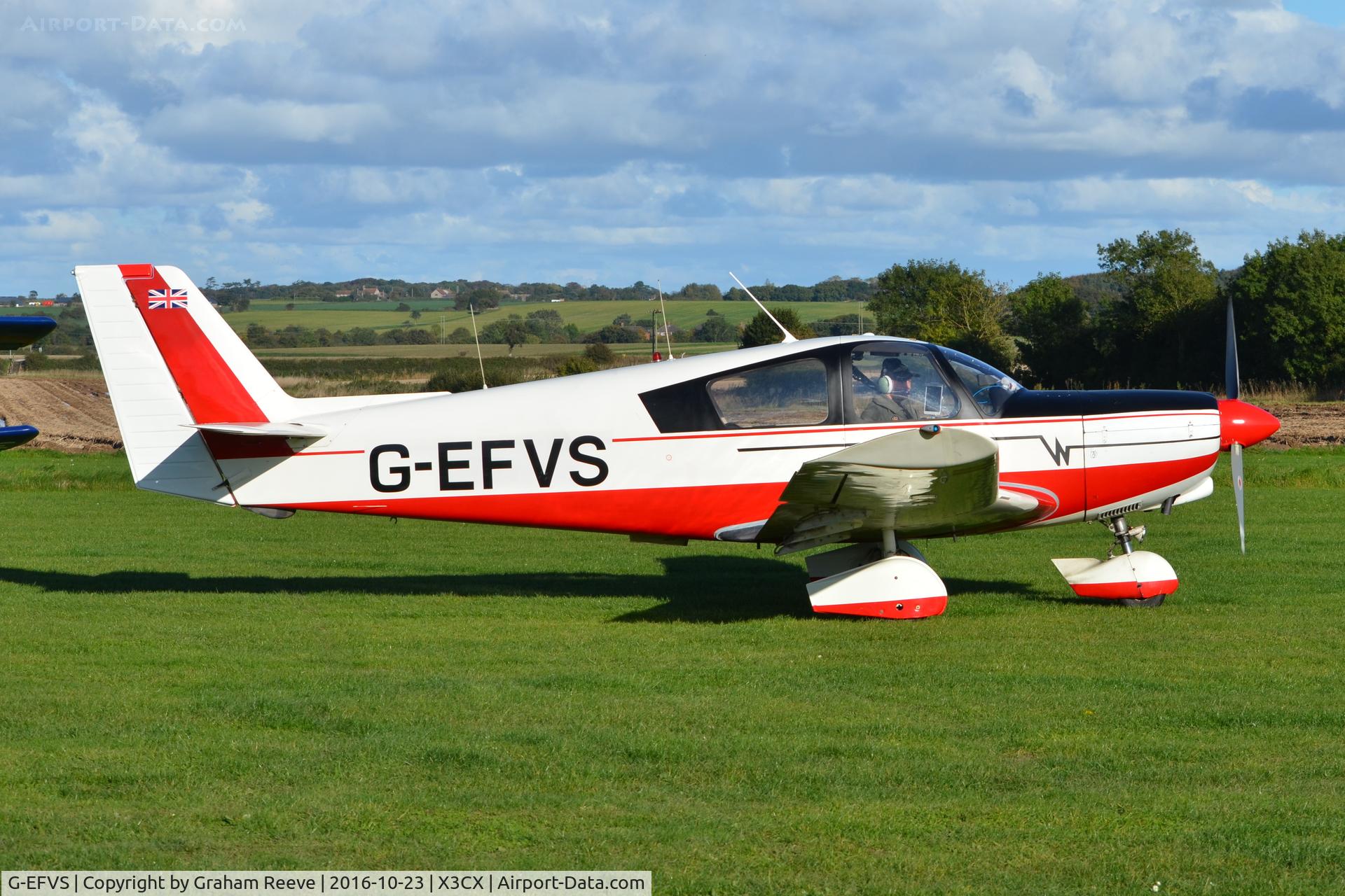 G-EFVS, 1971 Wassmer WA-52 Europa C/N 22, Just landed at Northrepps.
