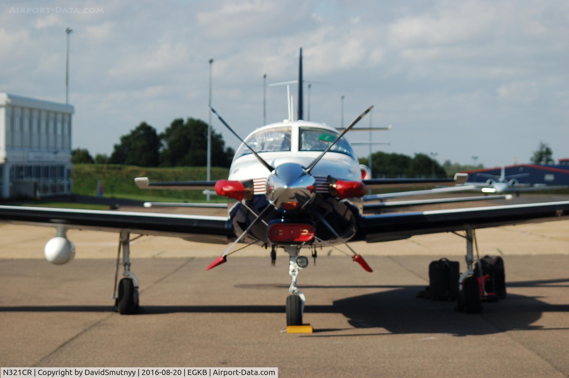 N321CR, 1997 Piper PA-46-350P Malibu Mirage C/N 4636124, Front of PA46 JetProp.