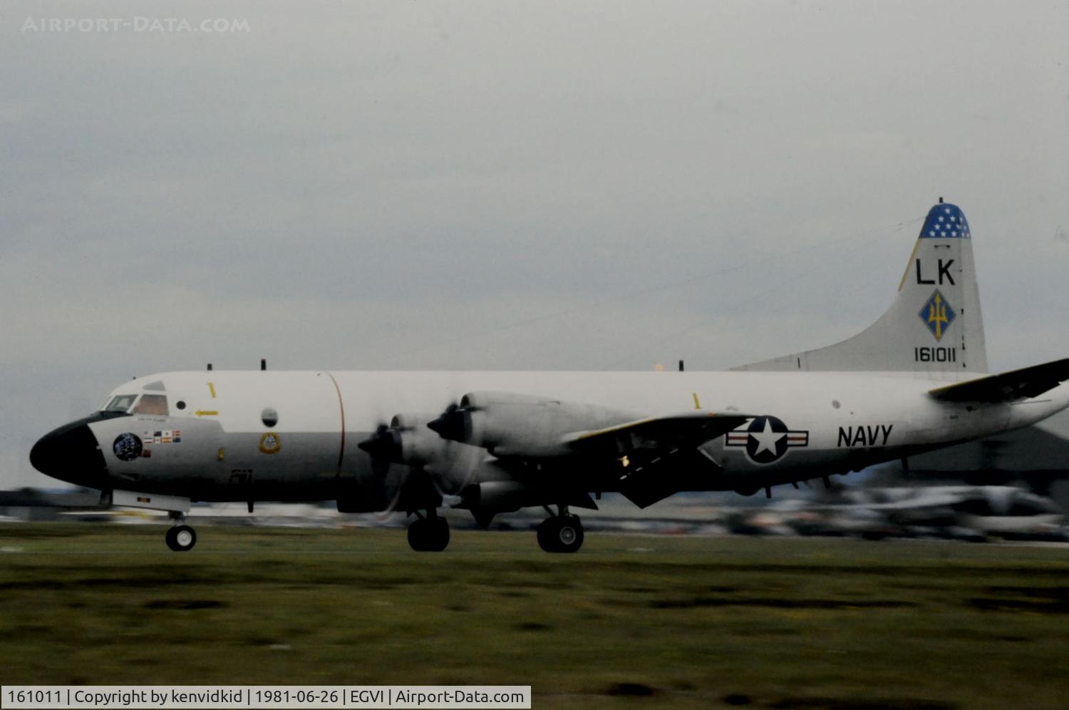 161011, 1979 Lockheed P-3C Orion C/N 285A-5693, At the 1981 International Air Tattoo, scanned from slide.