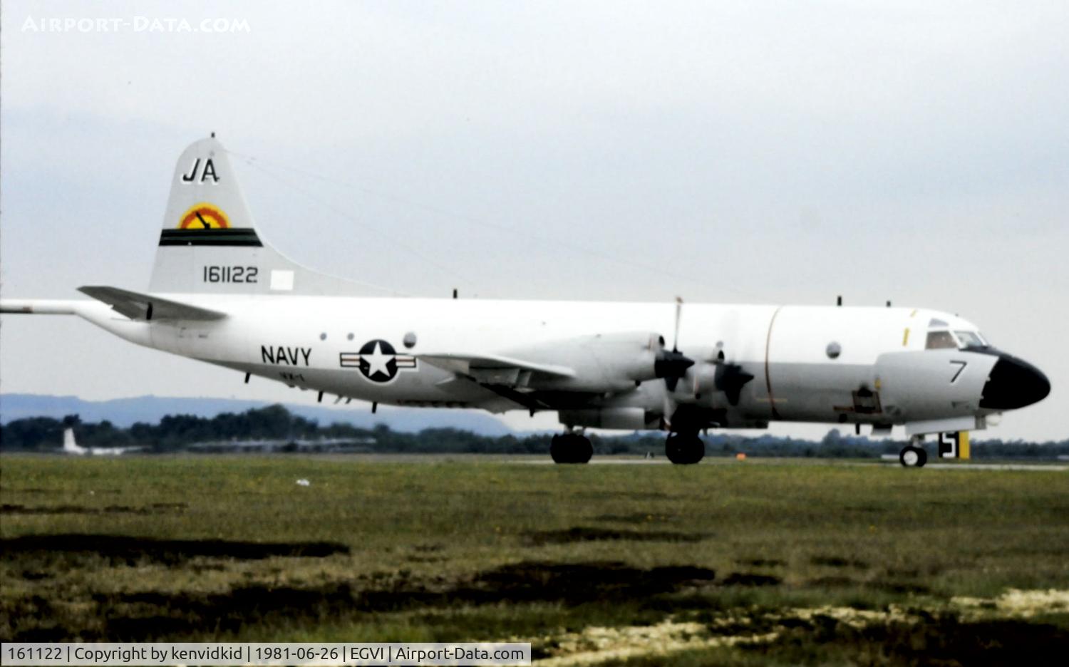 161122, 1980 Lockheed P-3C Orion C/N 285A-5701, At the 1981 International Air Tattoo, scanned from slide.