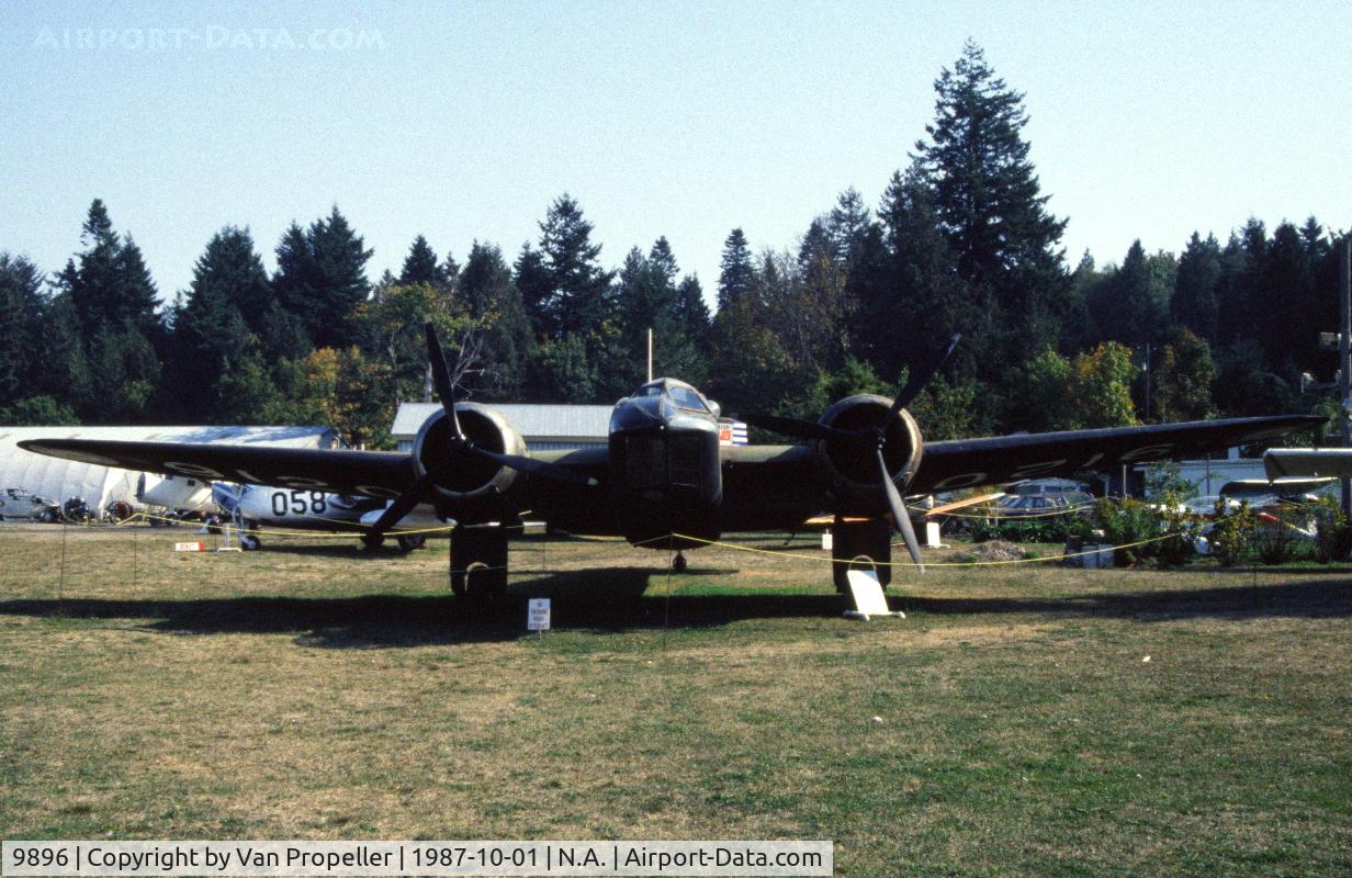 9896, Bristol 149 Bolingbroke Mk.IVT C/N Not found 9896, Bristol 149 Bolingbroke IVT in the Canadian Museum of Flight & Transportation, 1987. Note registration 9120.