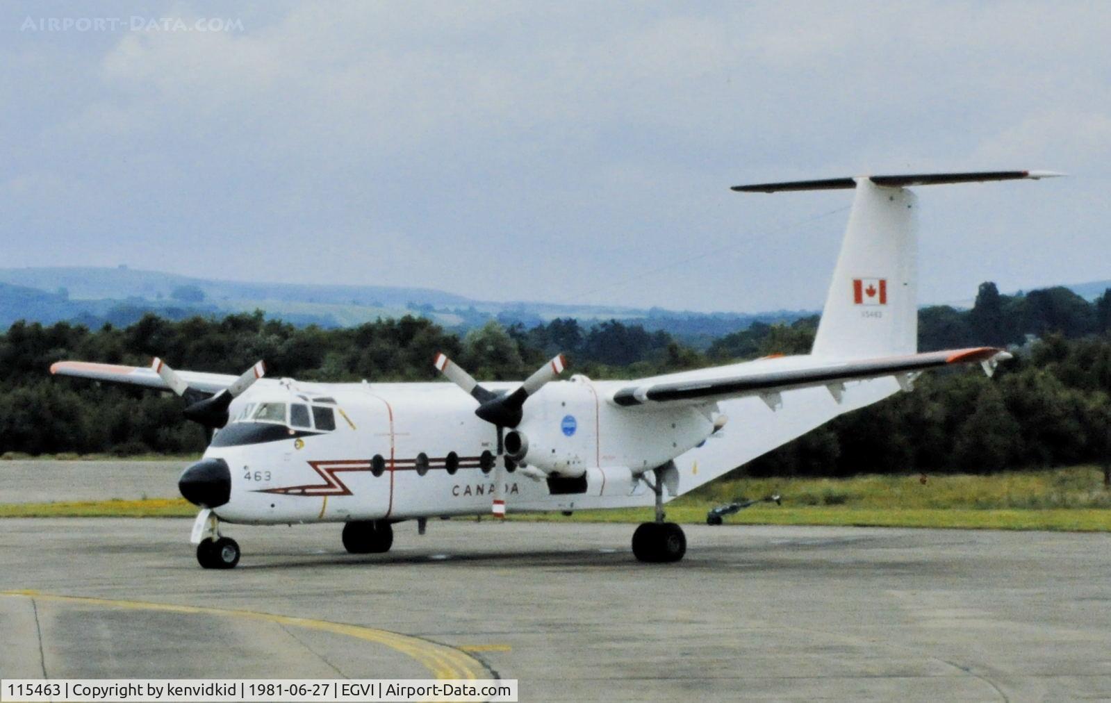 115463, 1968 De Havilland Canada CC-115 Buffalo C/N 21, At the 1981 International Air Tattoo, scanned from slide.