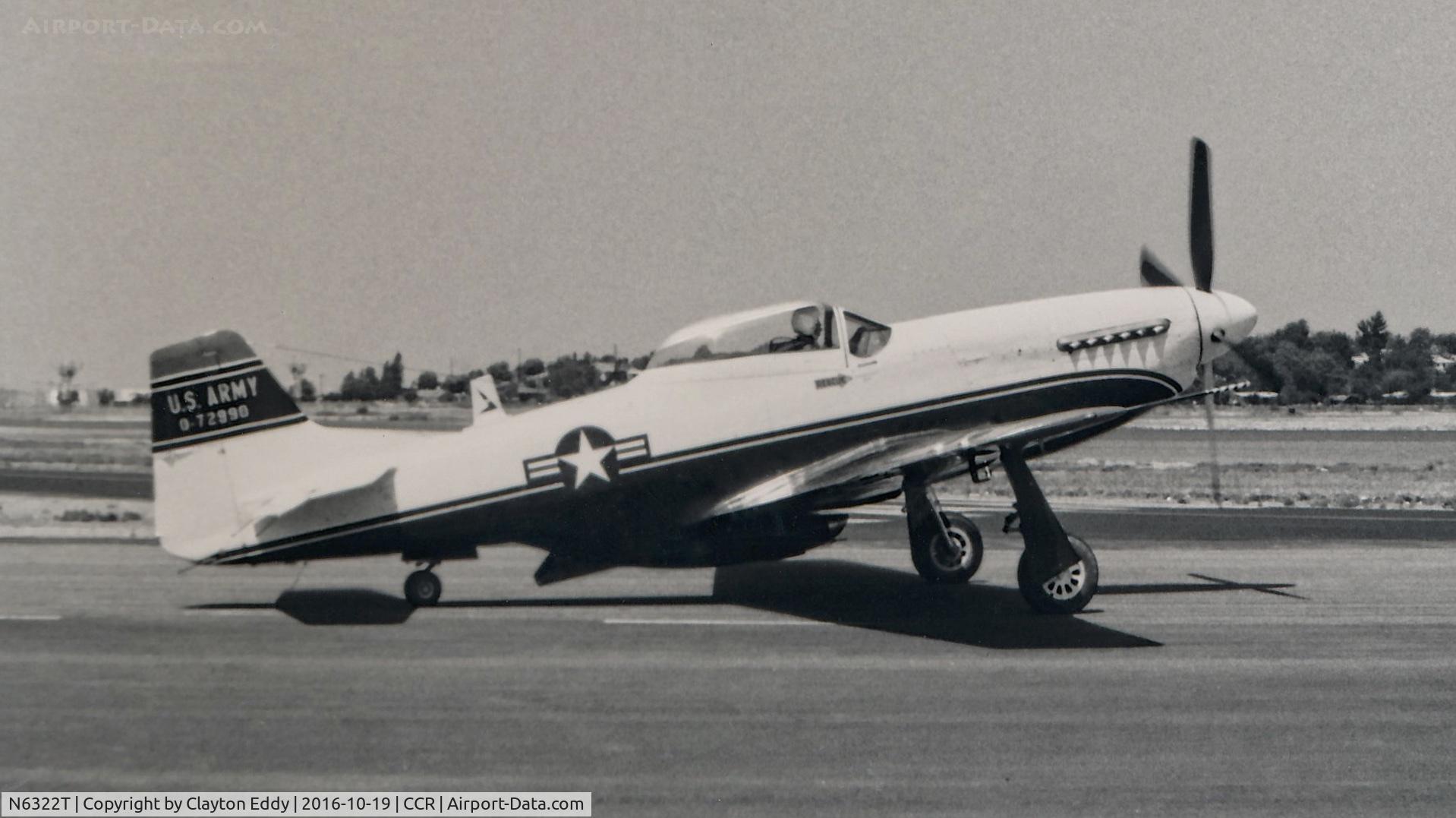 N6322T, 1944 North American P-51D-20-NA Mustang C/N 222 -38749, Concord California. 0-72990 44-72990 c/n 122-39449